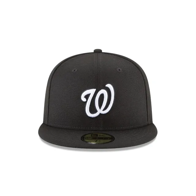 Washington Nationals Black and White Basic 59FIFTY Fitted Hat sold by New Era product image thumbnail 2