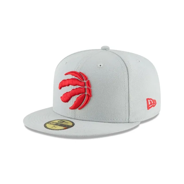 Toronto Raptors Basic Grey 59FIFTY Fitted Hat sold by New Era