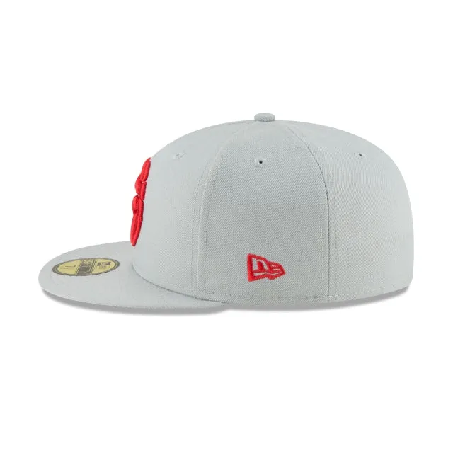Toronto Raptors Basic Grey 59FIFTY Fitted Hat sold by New Era product image thumbnail 5
