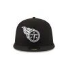 Tenesse Titans Black & White 59FIFTY Fitted Hat sold by New Era