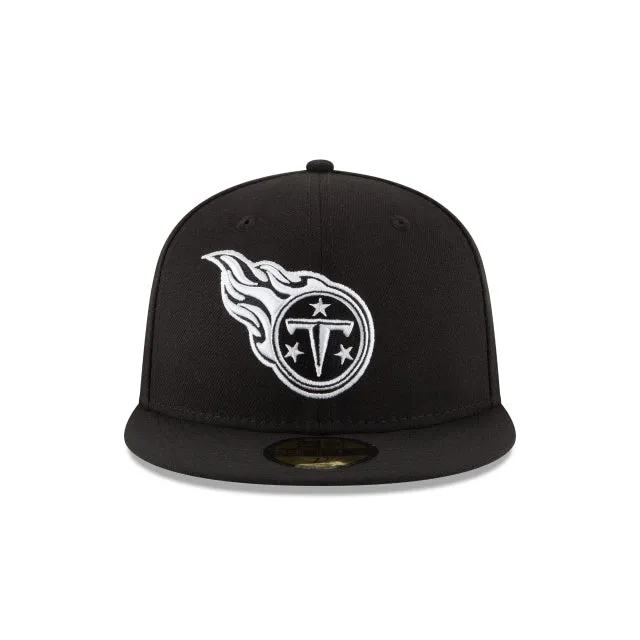 Tenesse Titans Black & White 59FIFTY Fitted Hat sold by New Era product image thumbnail 2