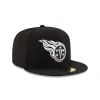 Tenesse Titans Black & White 59FIFTY Fitted Hat sold by New Era