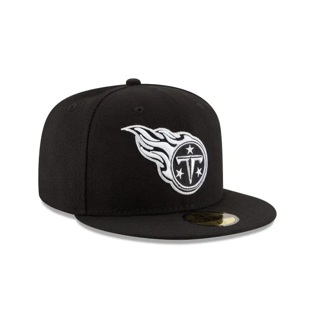 Tenesse Titans Black & White 59FIFTY Fitted Hat sold by New Era product image thumbnail 3