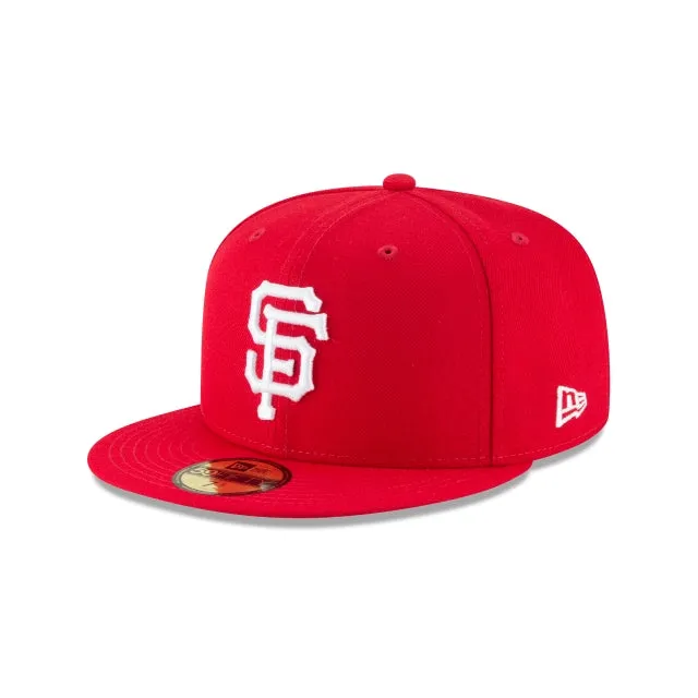 San Francisco Giants Scarlet Basic 59FIFTY Fitted Hat sold by New Era