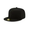 San Diego Padres Basic Black On Black 59FIFTY Fitted Hat sold by New Era