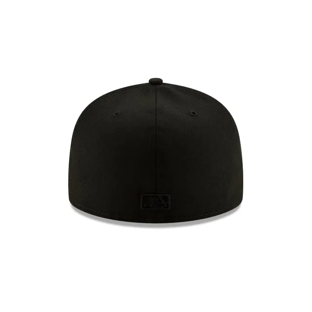 San Diego Padres Basic Black On Black 59FIFTY Fitted Hat sold by New Era product image thumbnail 4