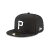 Pittsburgh Pirates Black and White Basic 59FIFTY Fitted Hat sold by New Era