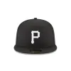 Pittsburgh Pirates Black and White Basic 59FIFTY Fitted Hat sold by New Era