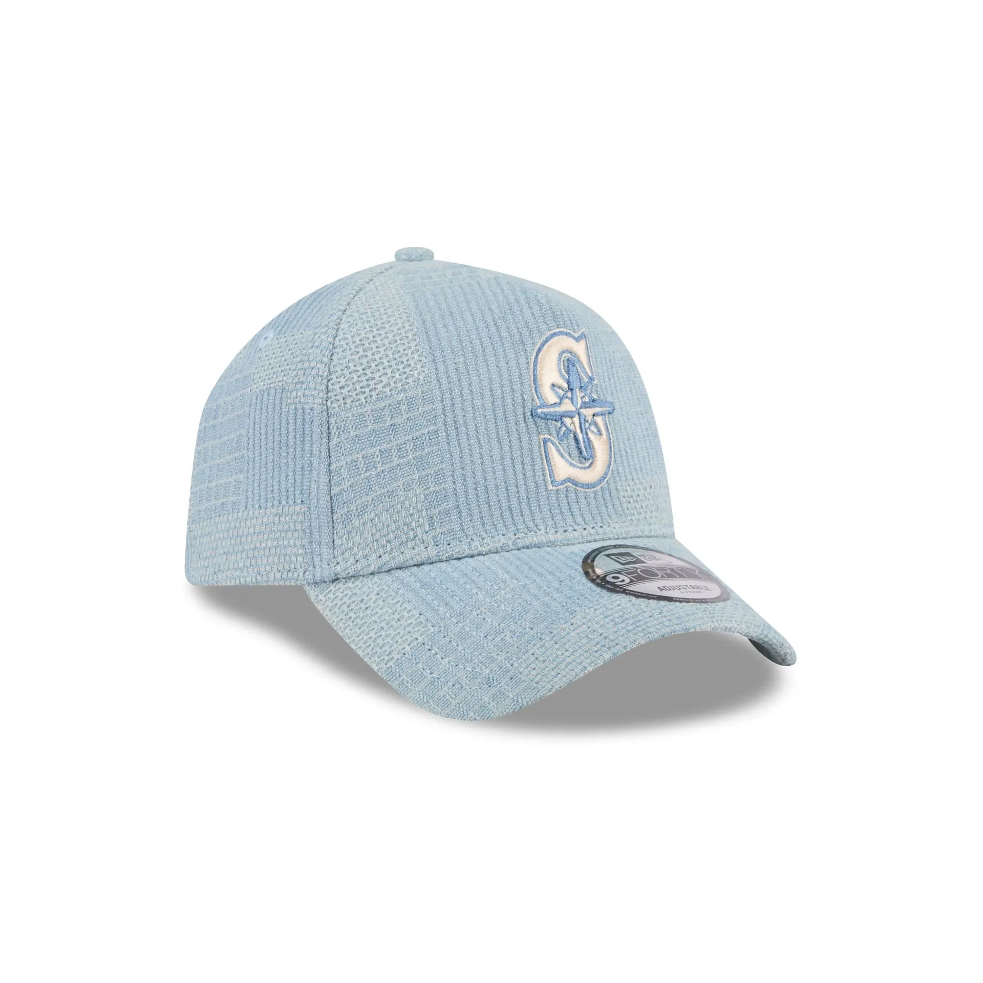 Seattle Mariners Logo Essentials Denim 9FORTY A-Frame Snapback Hat sold by New Era product image thumbnail 3