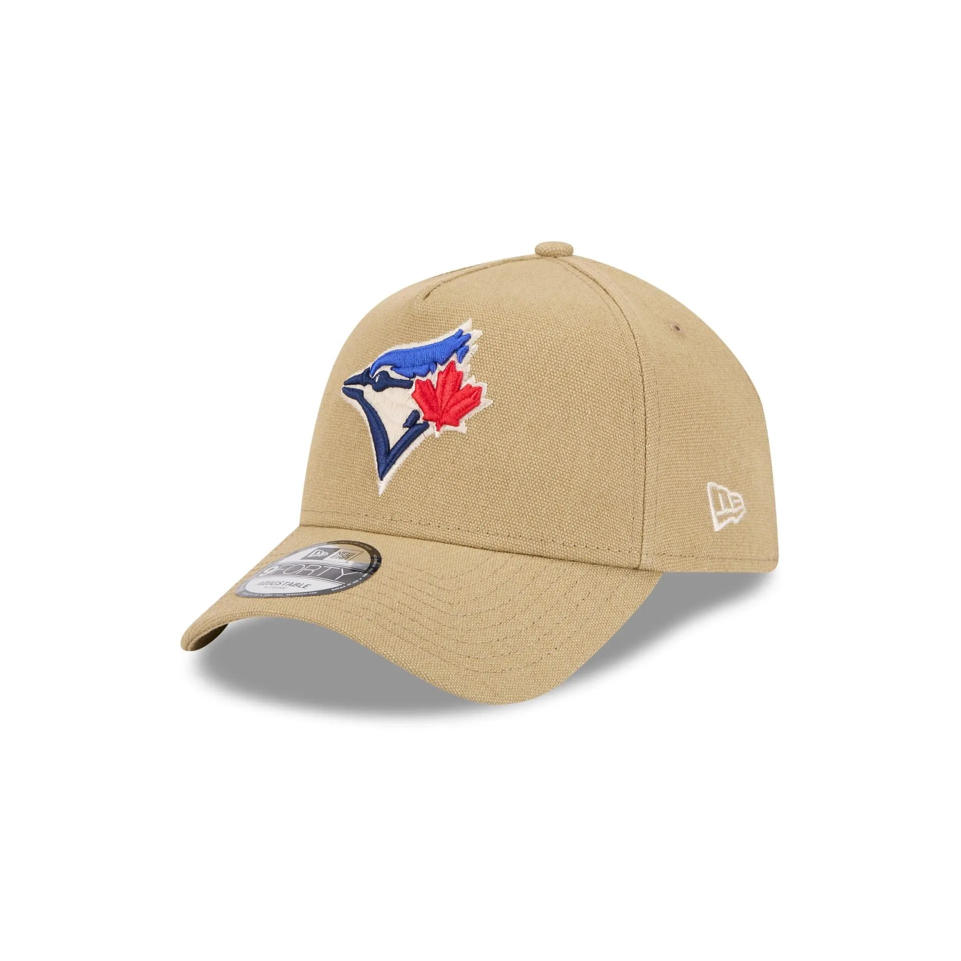 Toronto Blue Jays Logo Essentials Khaki 9FORTY A-Frame Snapback Hat sold by New Era