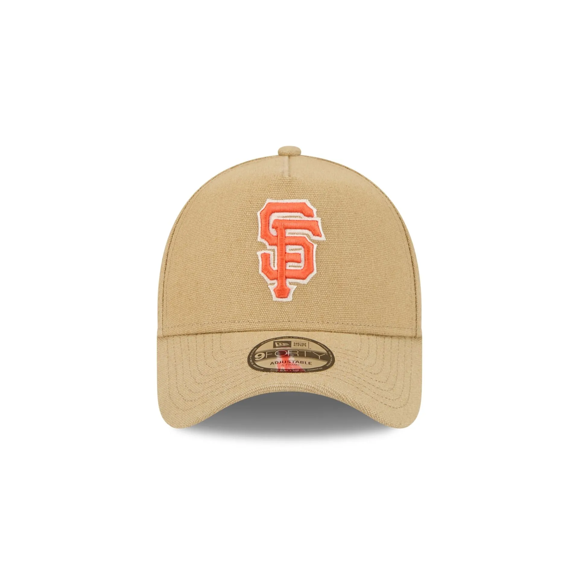San Francisco Giants Logo Essentials Khaki 9FORTY A-Frame Snapback Hat sold by New Era product image thumbnail 2
