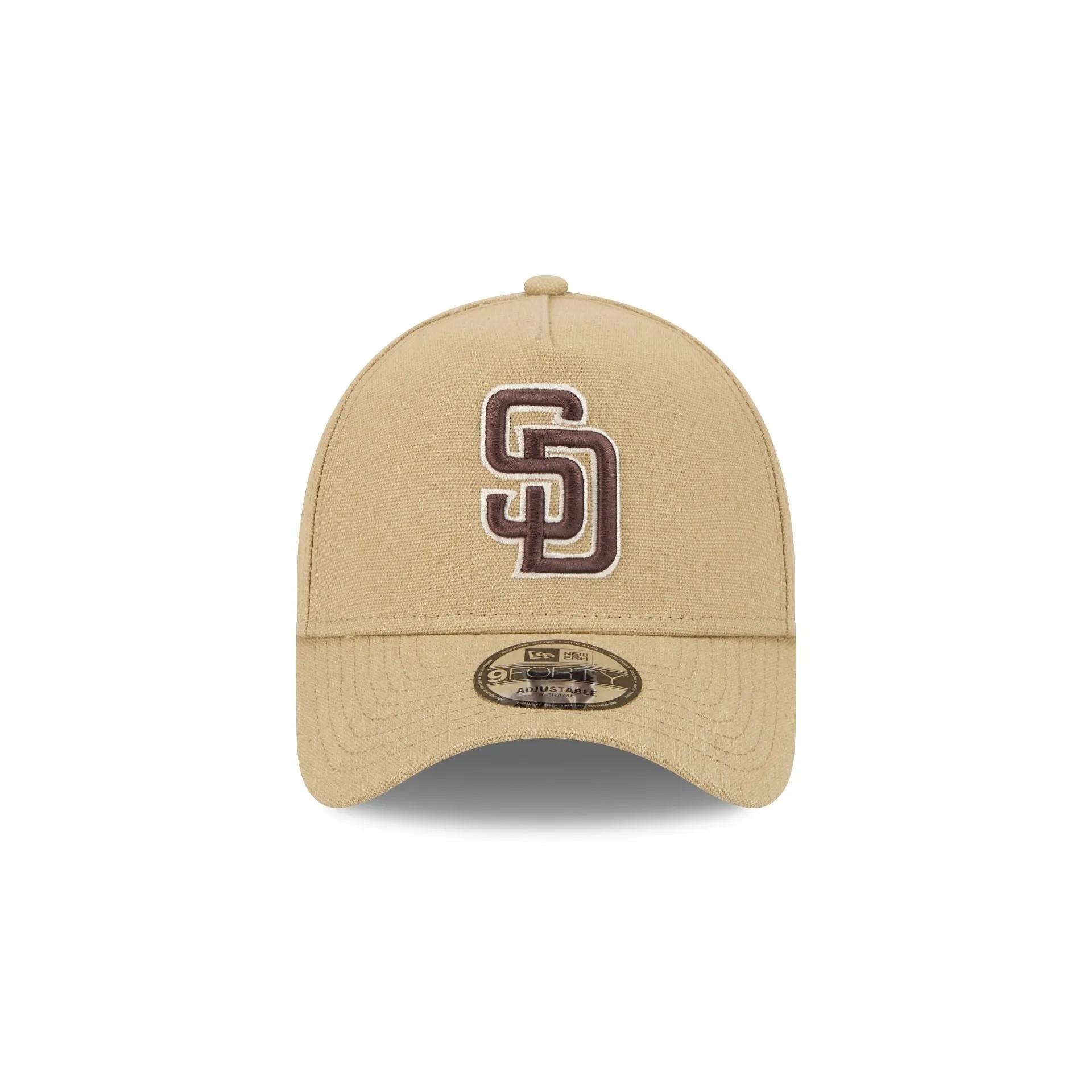 San Diego Padres Logo Essentials Khaki 9FORTY A-Frame Snapback Hat sold by New Era product image thumbnail 2