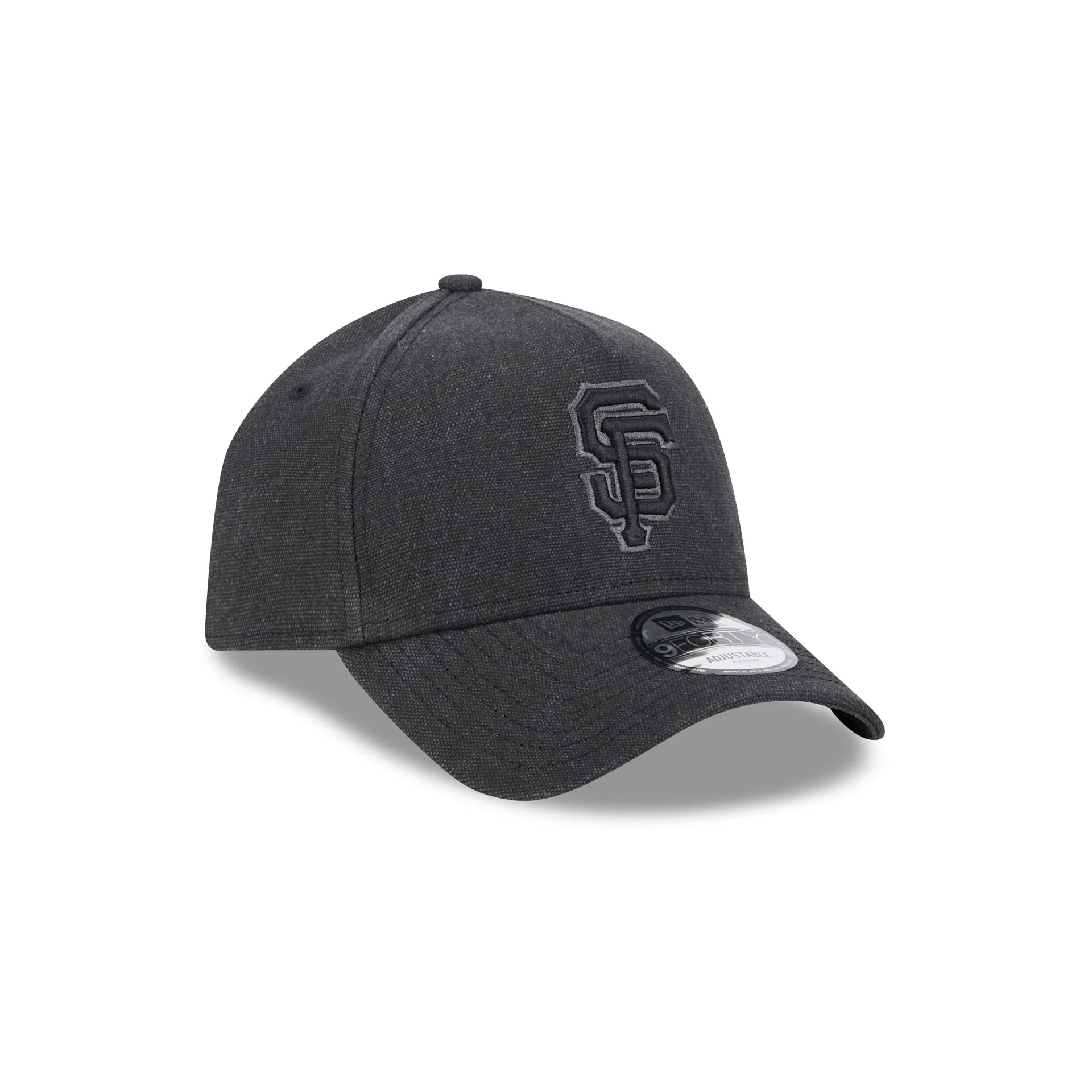San Francisco Giants Logo Essentials Black 9FORTY A-Frame Snapback Hat sold by New Era product image thumbnail 3