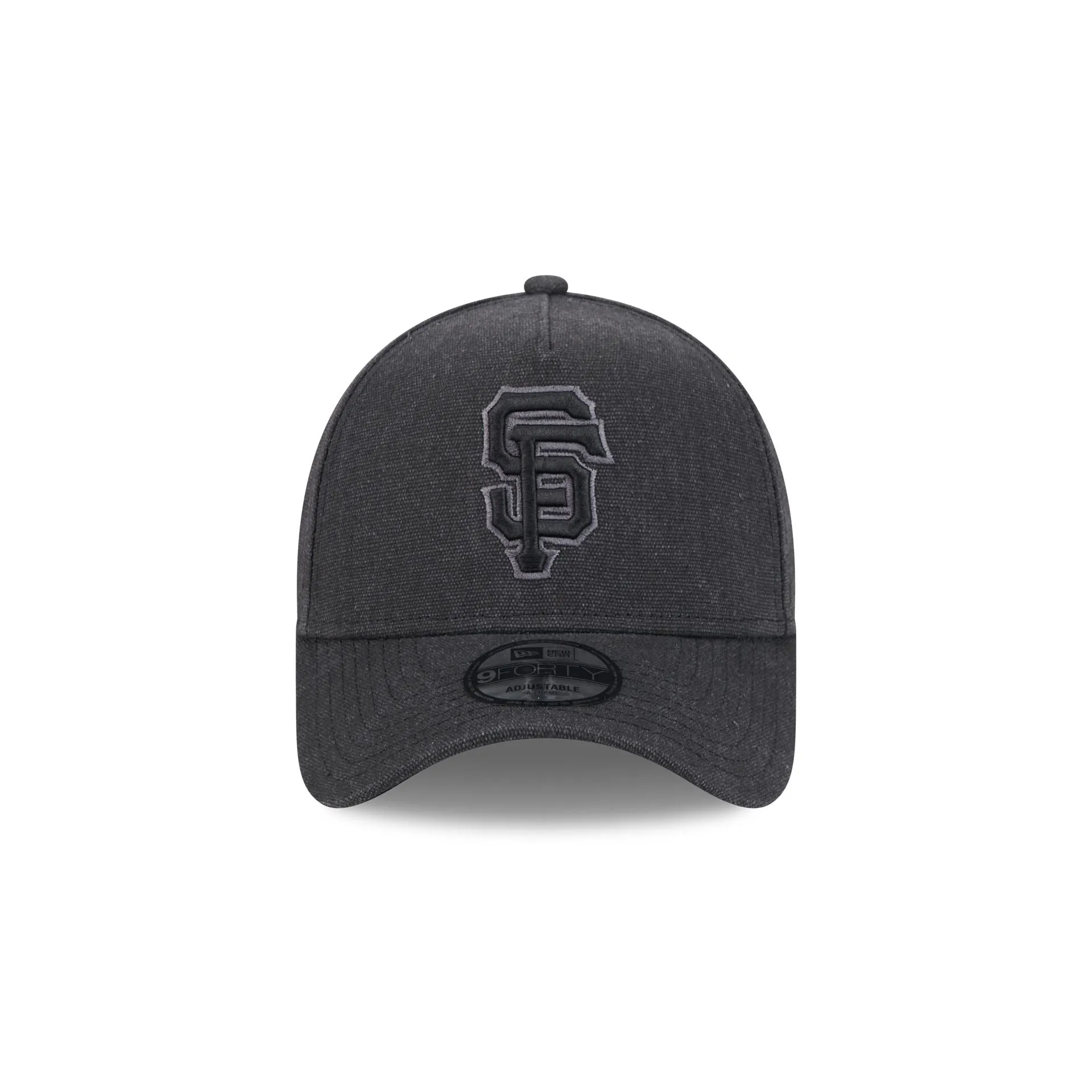 San Francisco Giants Logo Essentials Black 9FORTY A-Frame Snapback Hat sold by New Era product image thumbnail 2