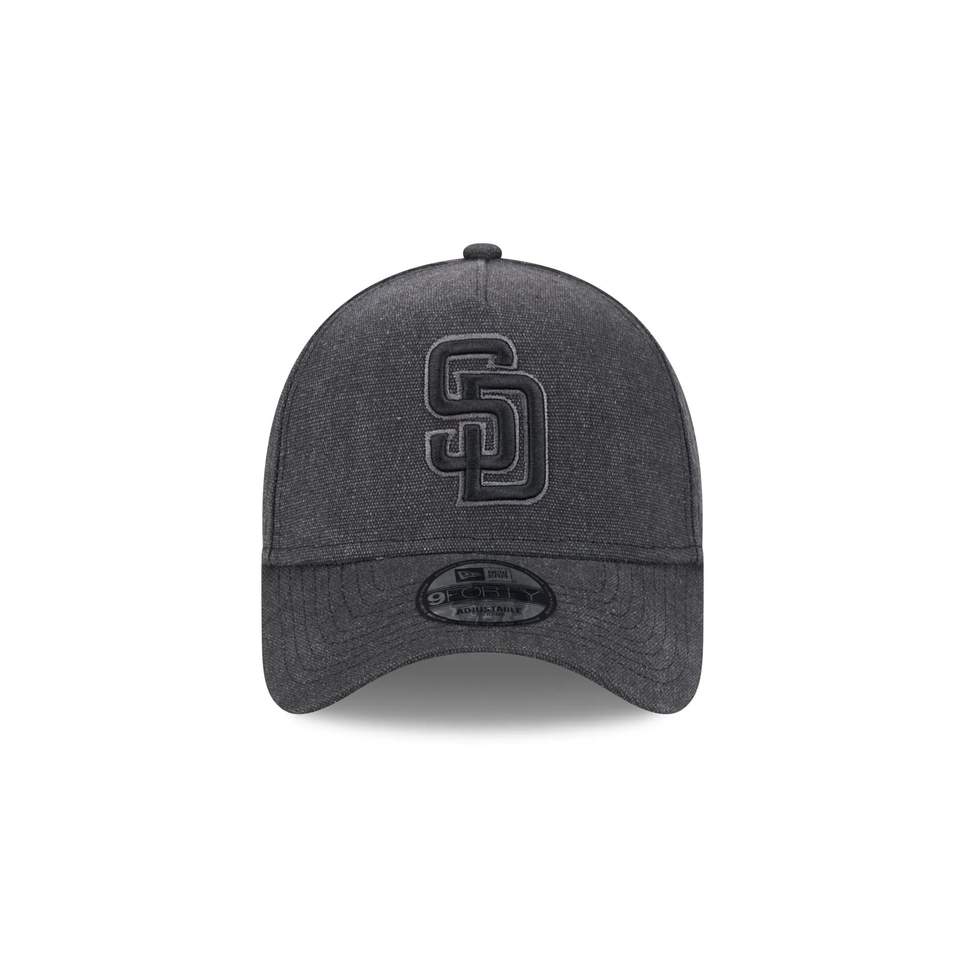 San Diego Padres Logo Essentials Black 9FORTY A-Frame Snapback Hat sold by New Era product image thumbnail 2