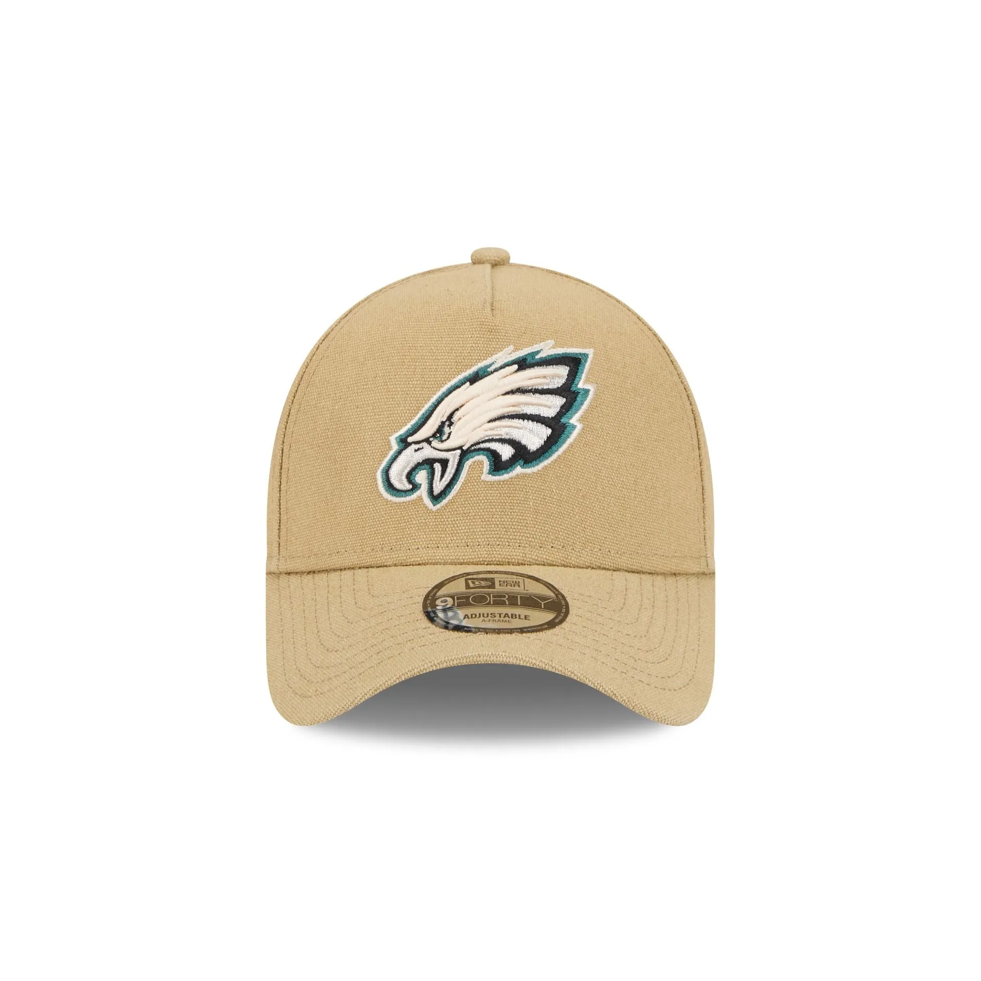 Philadelphia Eagles Logo Essentials Khaki 9FORTY A-Frame Snapback Hat sold by New Era product image thumbnail 2