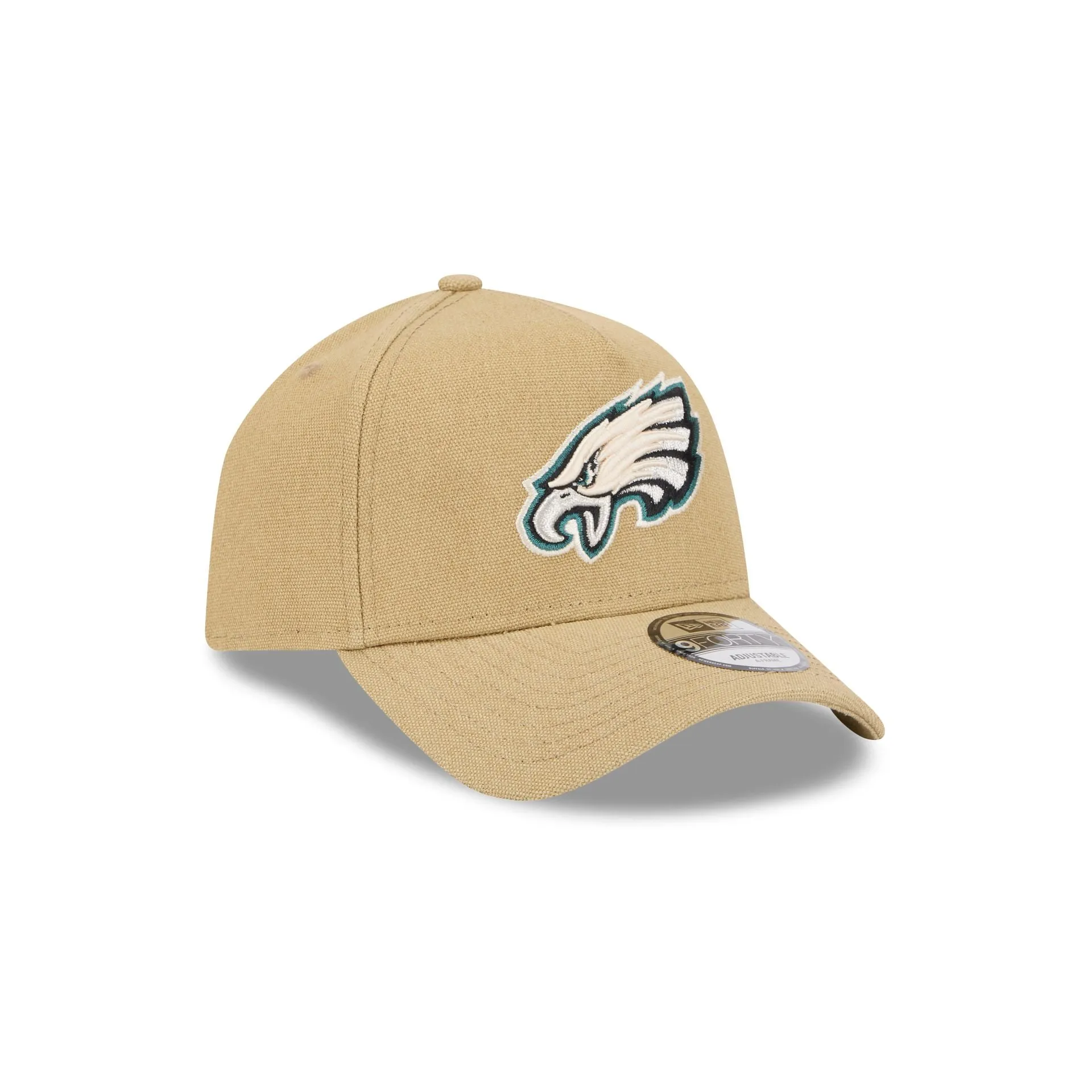 Philadelphia Eagles Logo Essentials Khaki 9FORTY A-Frame Snapback Hat sold by New Era product image thumbnail 3