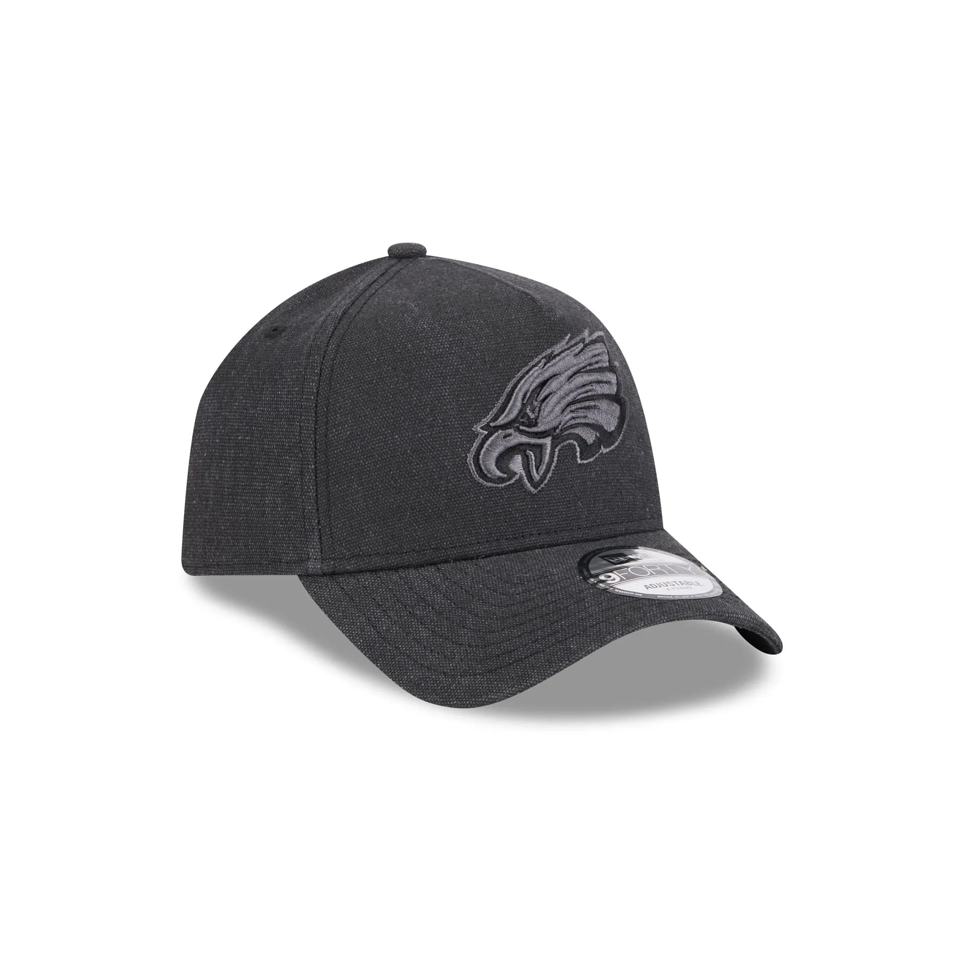 Philadelphia Eagles Logo Essentials Black 9FORTY A-Frame Snapback Hat sold by New Era product image thumbnail 3
