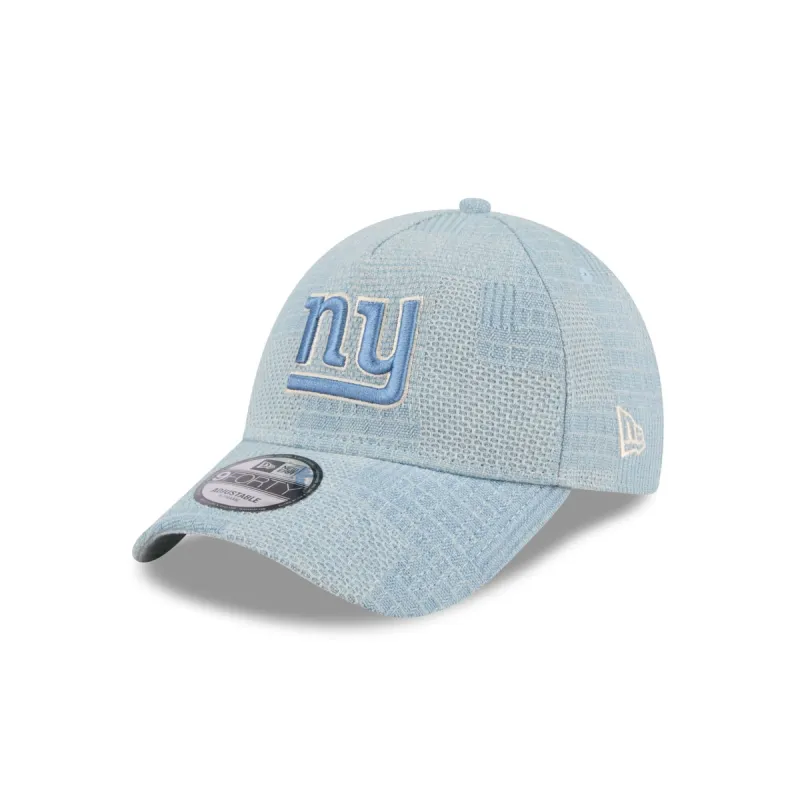 New York Giants Logo Essentials Denim 9FORTY A-Frame Snapback Hat sold by New Era