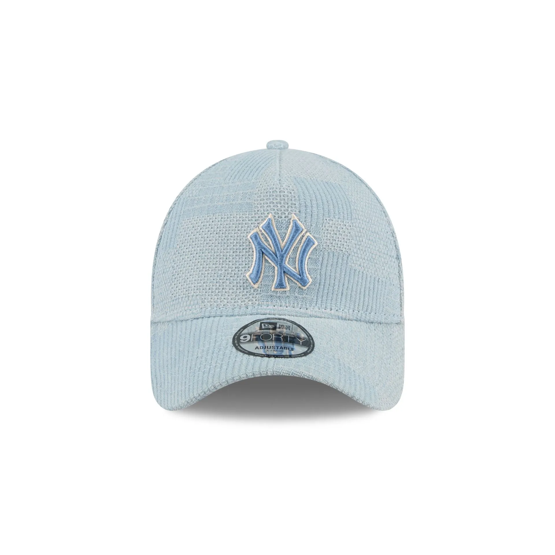 New York Yankees Logo Essentials Denim 9FORTY A-Frame Snapback Hat sold by New Era product image thumbnail 2