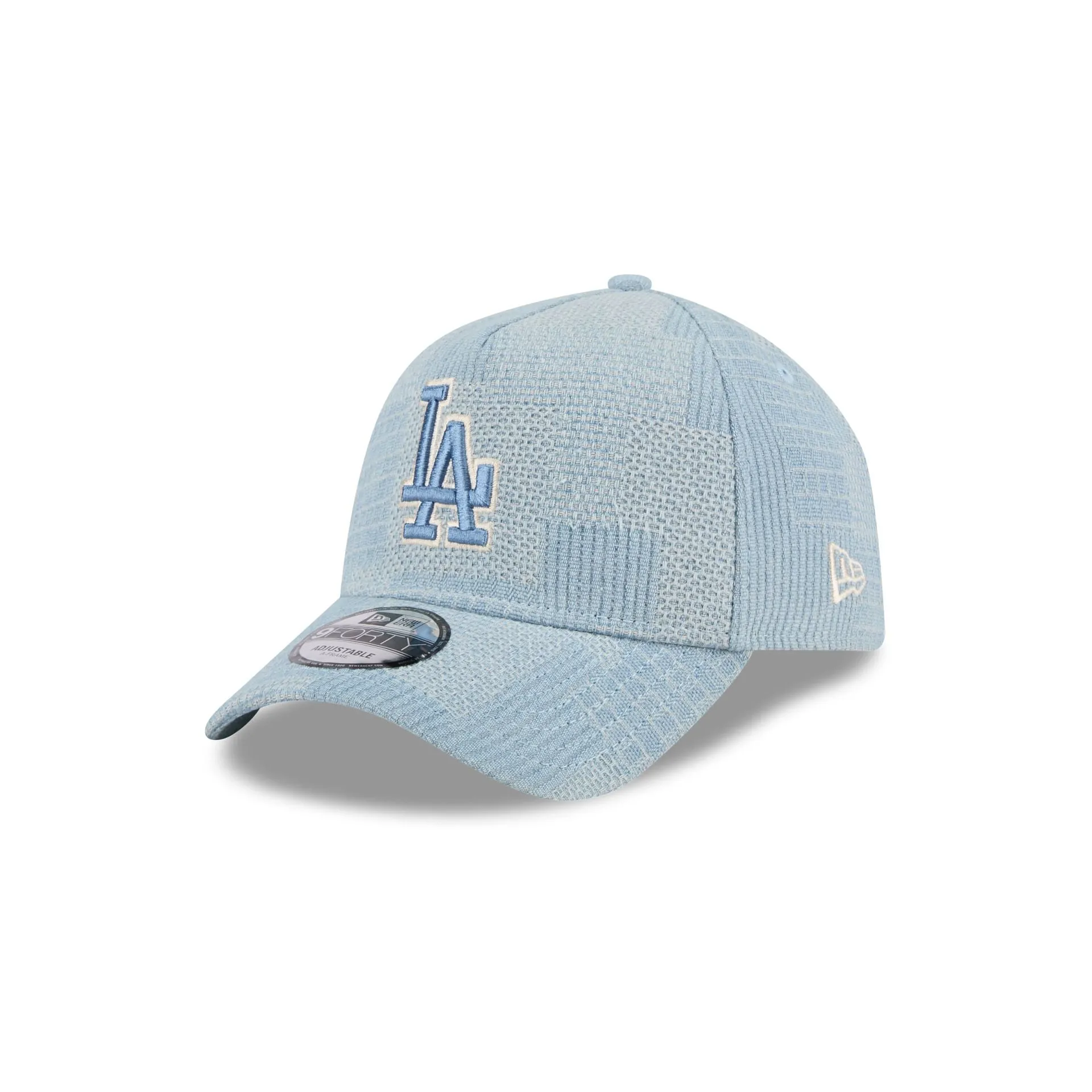 Los Angeles Dodgers Logo Essentials Denim 9FORTY A-Frame Snapback Hat sold by New Era