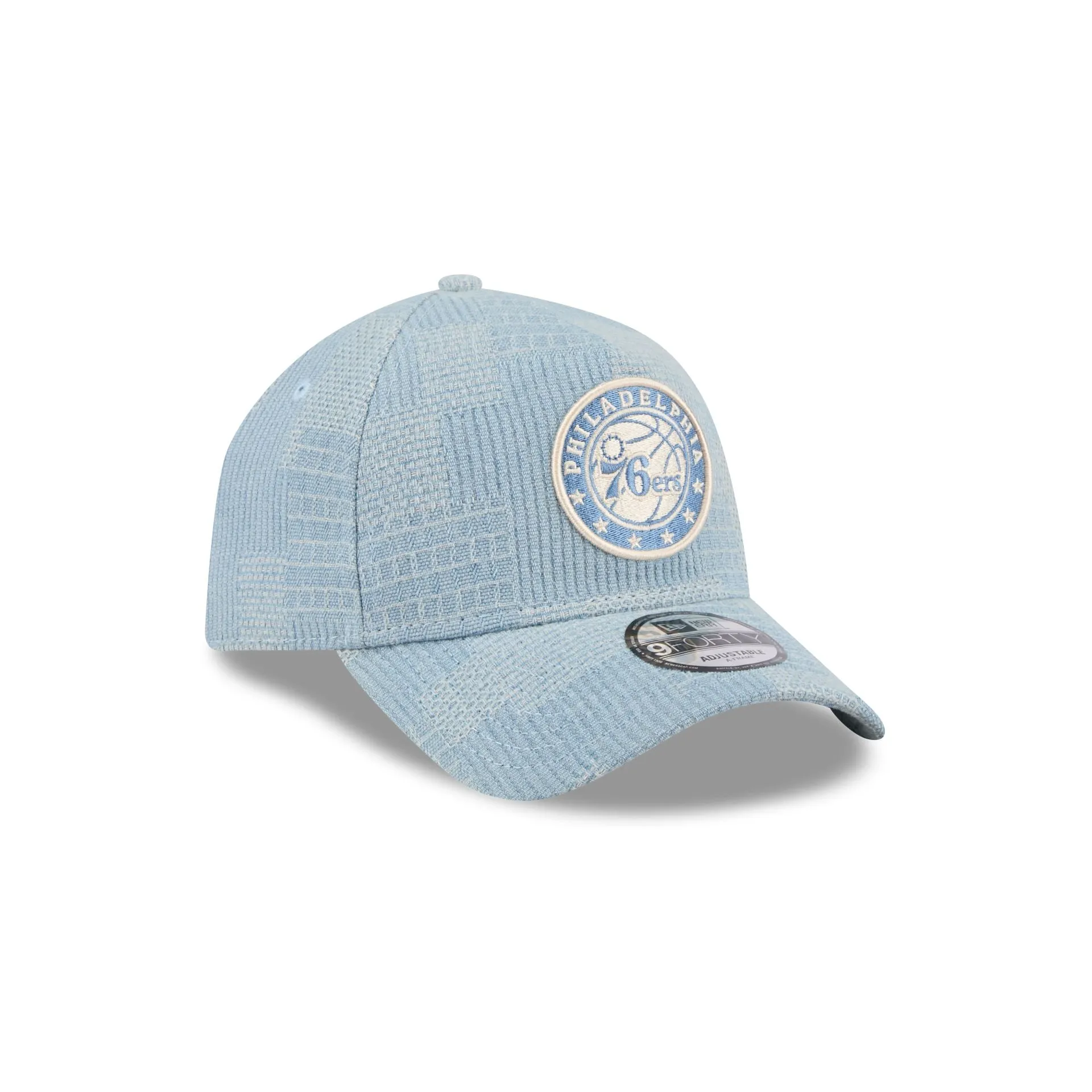 Philadelphia 76ers Logo Essentials Denim 9FORTY A-Frame Snapback Hat sold by New Era product image thumbnail 3