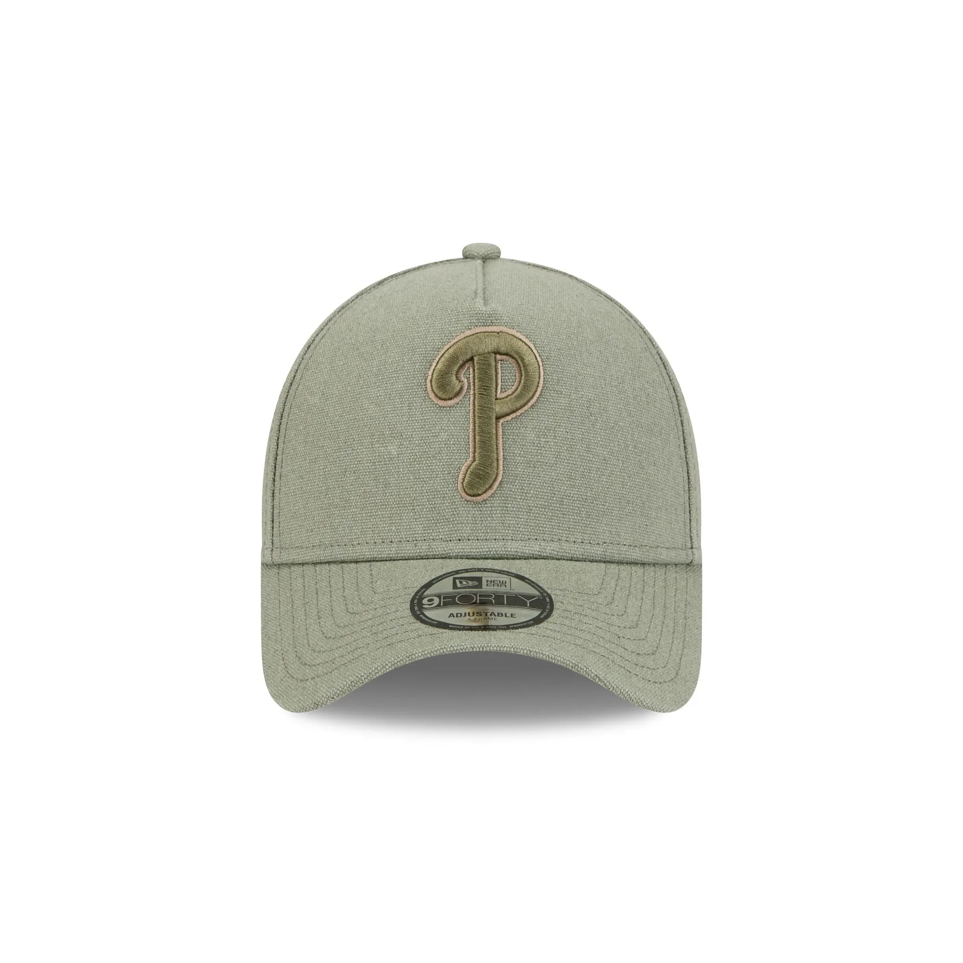 Philadelphia Phillies Logo Essentials Olive 9FORTY A-Frame Snapback Hat sold by New Era product image thumbnail 2
