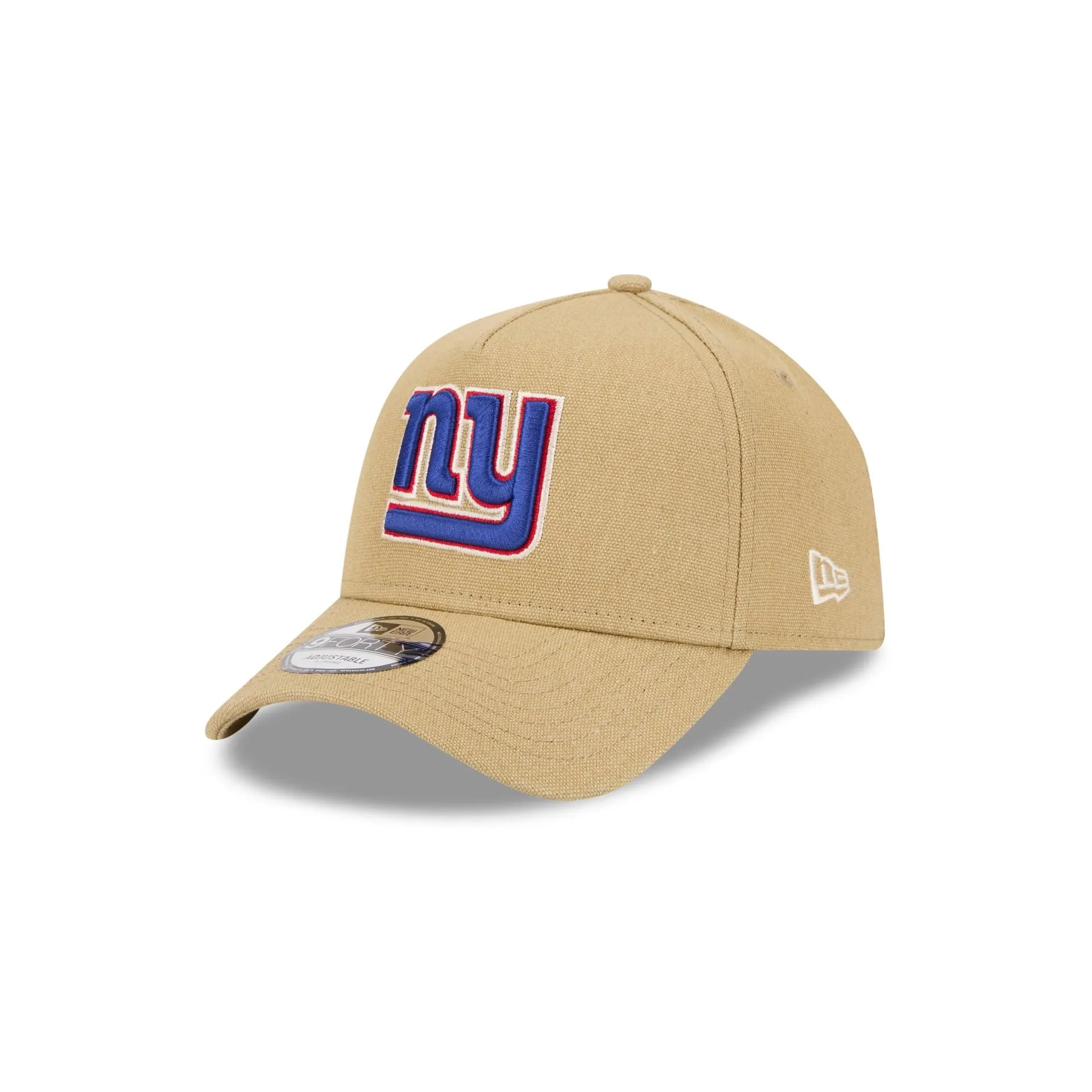 New York Giants Logo Essentials Khaki 9FORTY A-Frame Snapback Hat sold by New Era