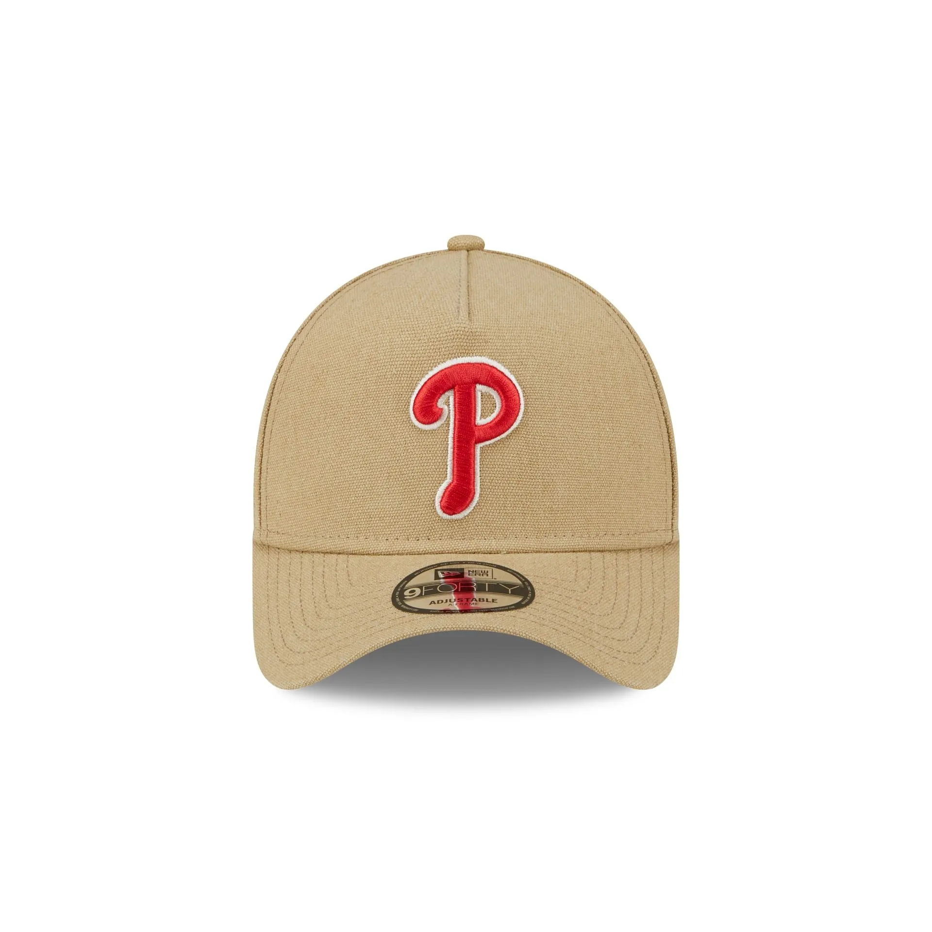 Philadelphia Phillies Logo Essentials Khaki 9FORTY A-Frame Snapback Hat sold by New Era product image thumbnail 2