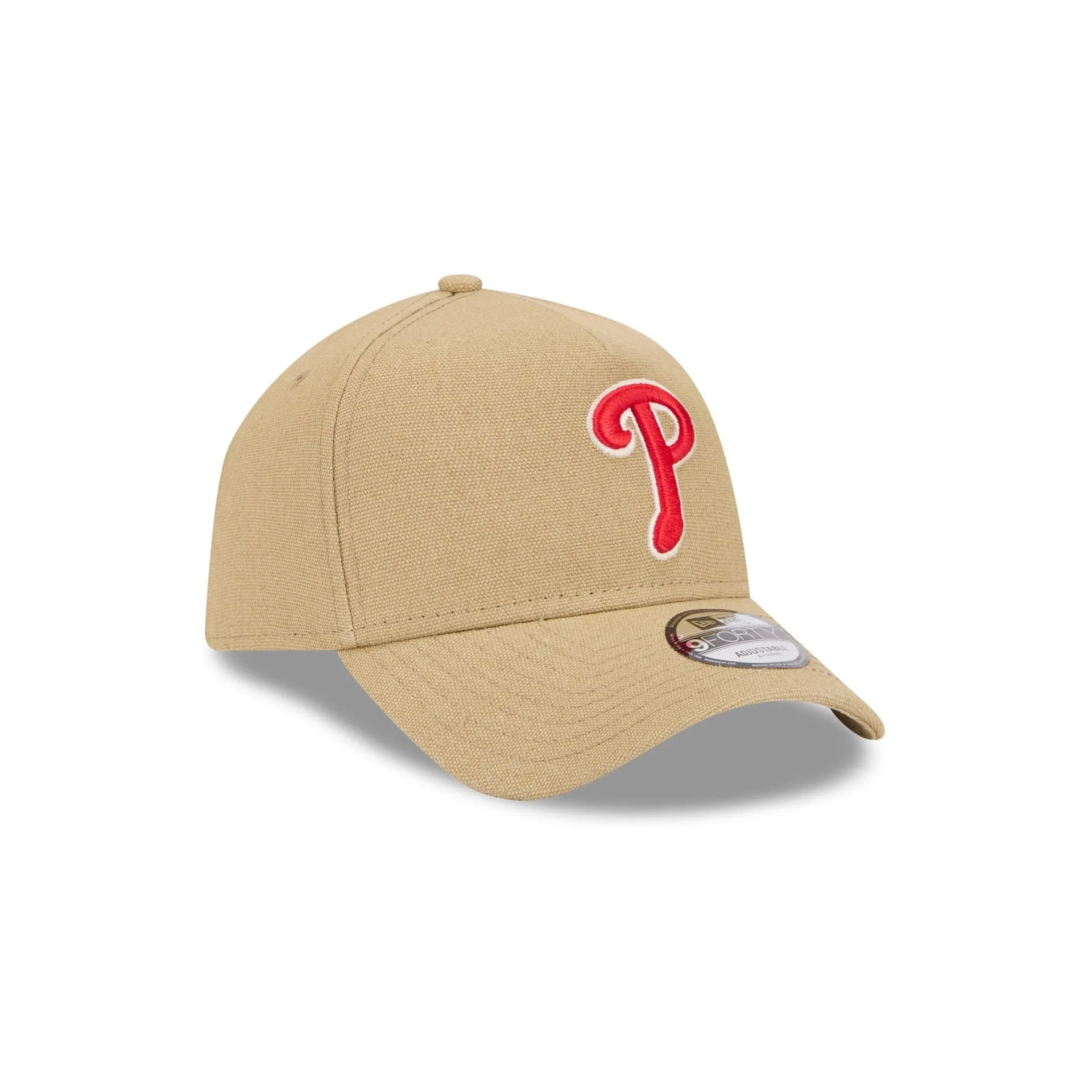 Philadelphia Phillies Logo Essentials Khaki 9FORTY A-Frame Snapback Hat sold by New Era product image thumbnail 4