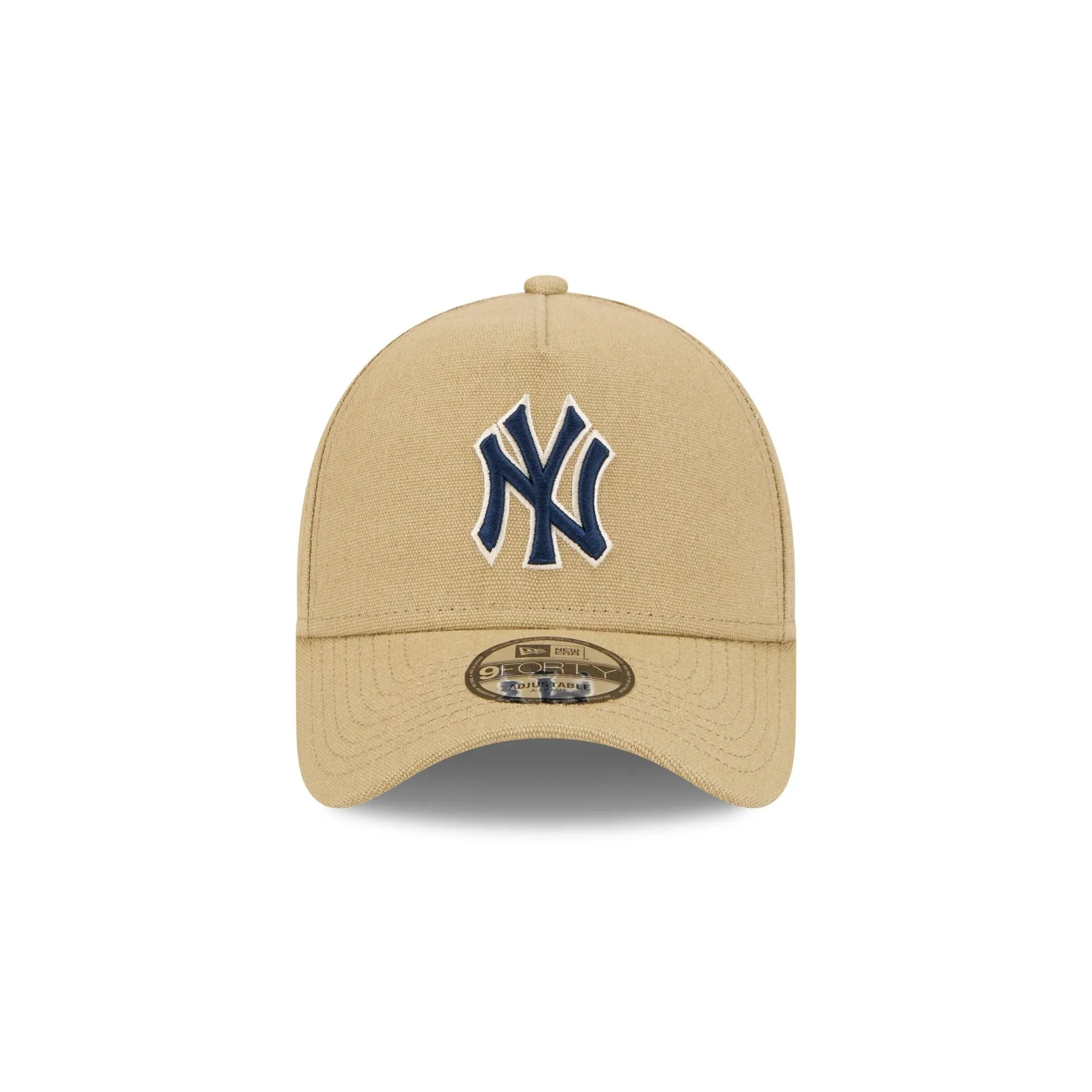 New York Yankees Logo Essentials Khaki 9FORTY A-Frame Snapback Hat sold by New Era product image thumbnail 2