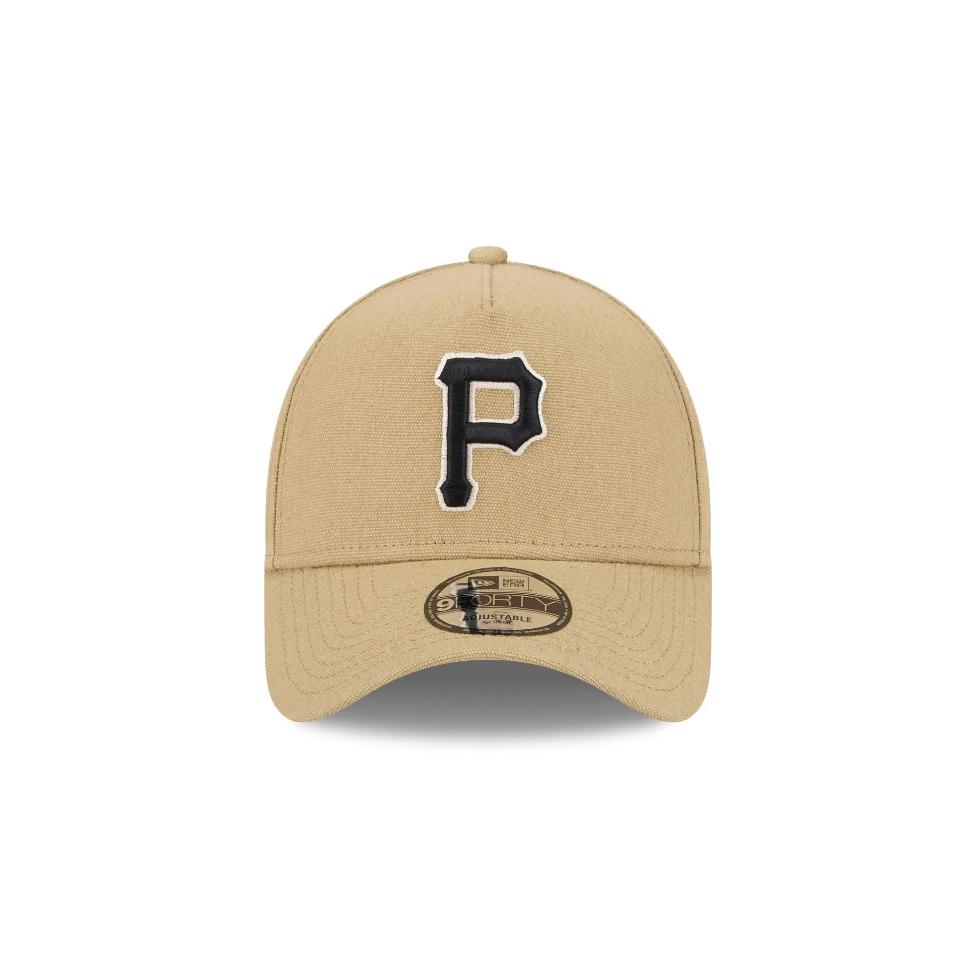 Pittsburgh Pirates Logo Essentials Khaki 9FORTY A-Frame Snapback Hat sold by New Era product image thumbnail 2