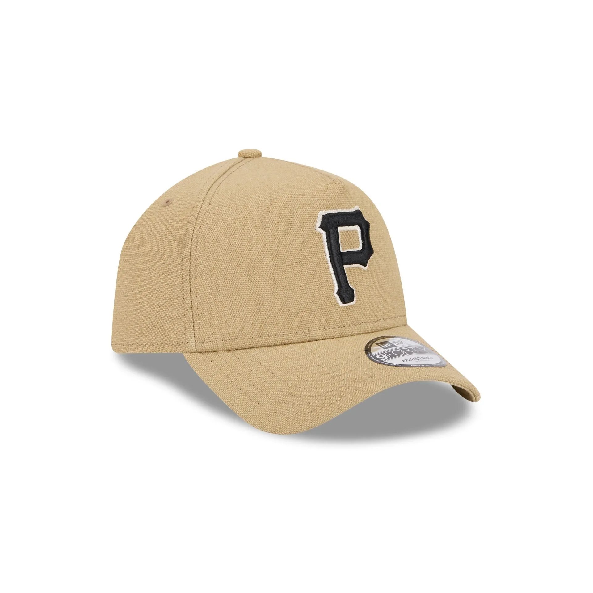 Pittsburgh Pirates Logo Essentials Khaki 9FORTY A-Frame Snapback Hat sold by New Era product image thumbnail 3
