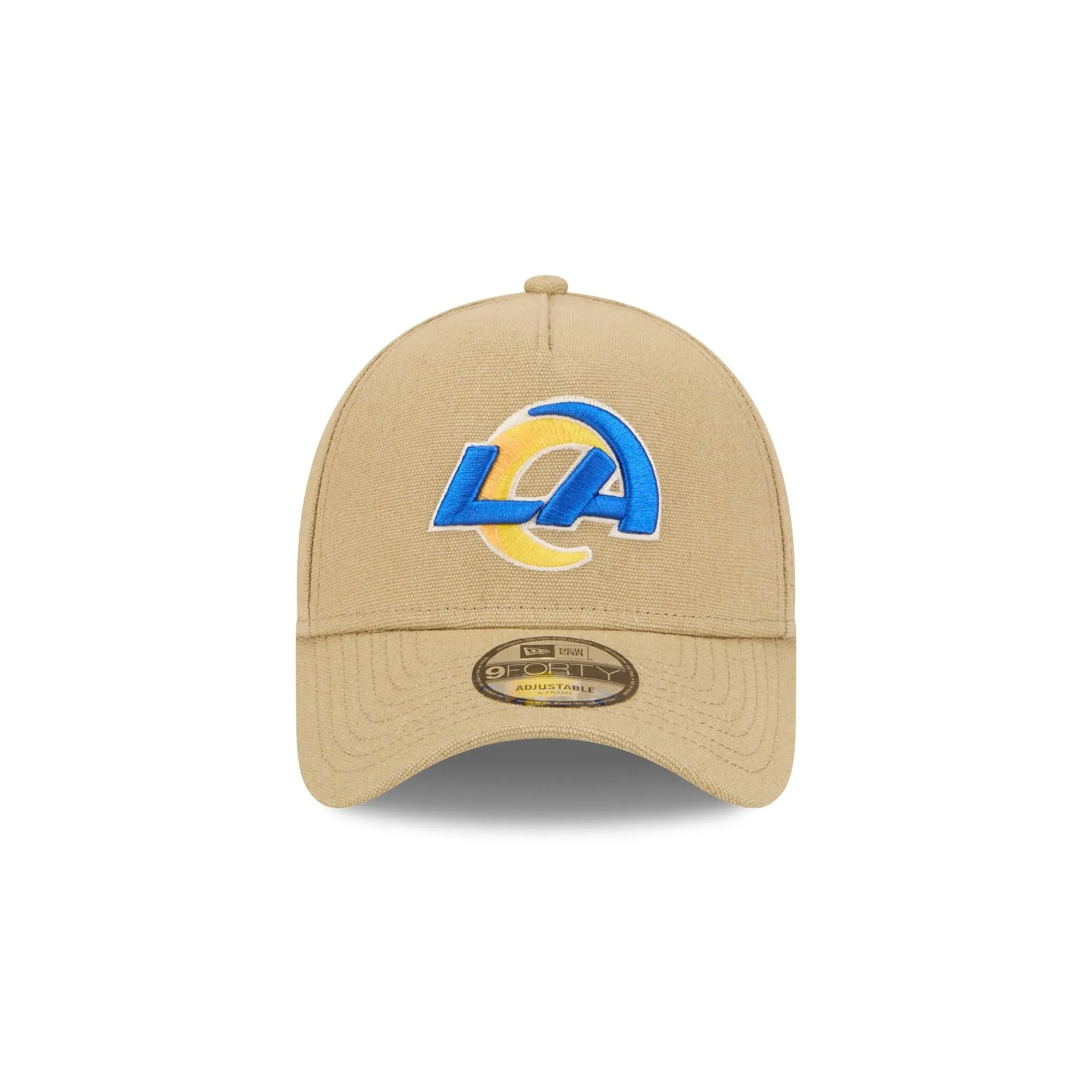Los Angeles Rams Logo Essentials Khaki 9FORTY A-Frame Snapback Hat sold by New Era product image thumbnail 2