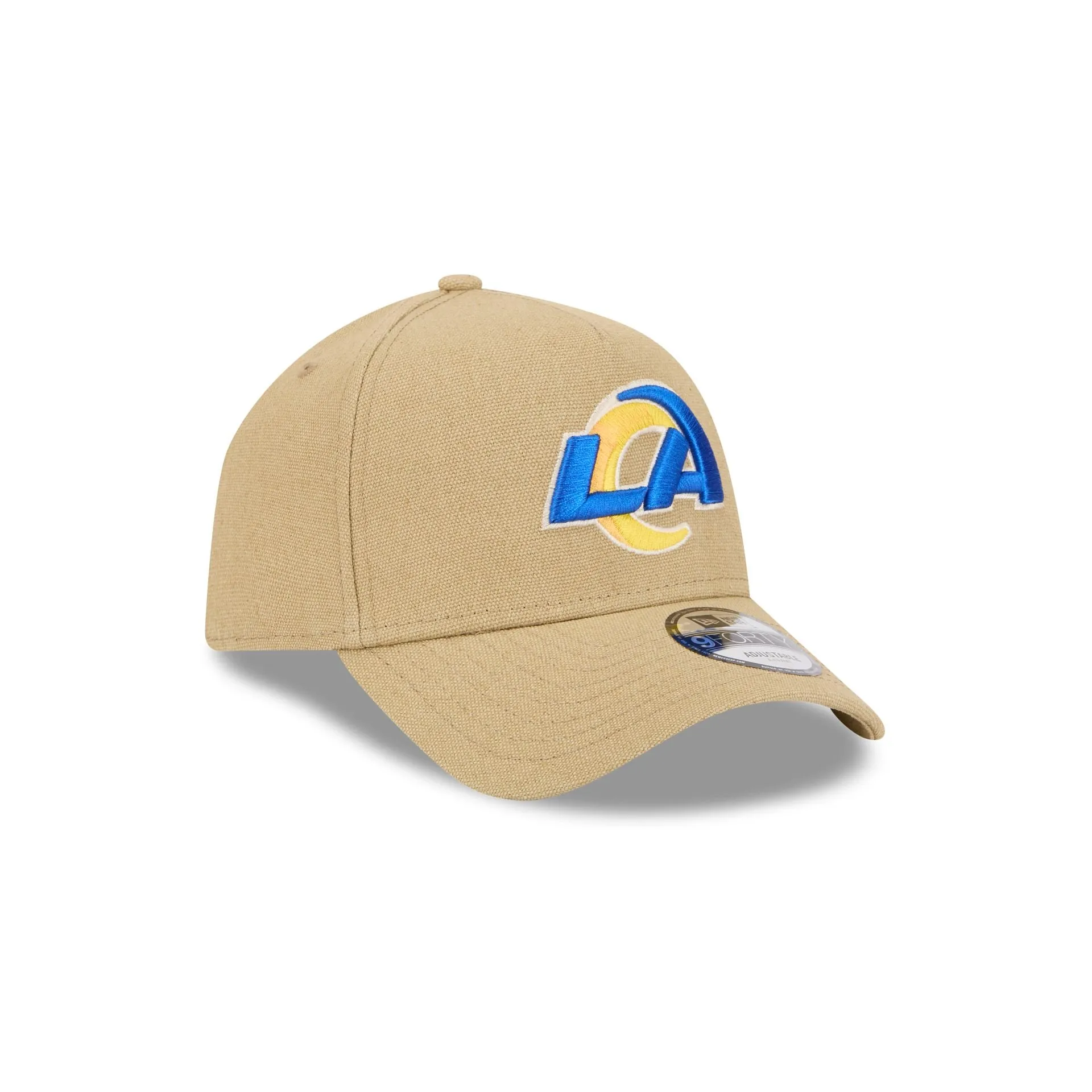 Los Angeles Rams Logo Essentials Khaki 9FORTY A-Frame Snapback Hat sold by New Era product image thumbnail 3