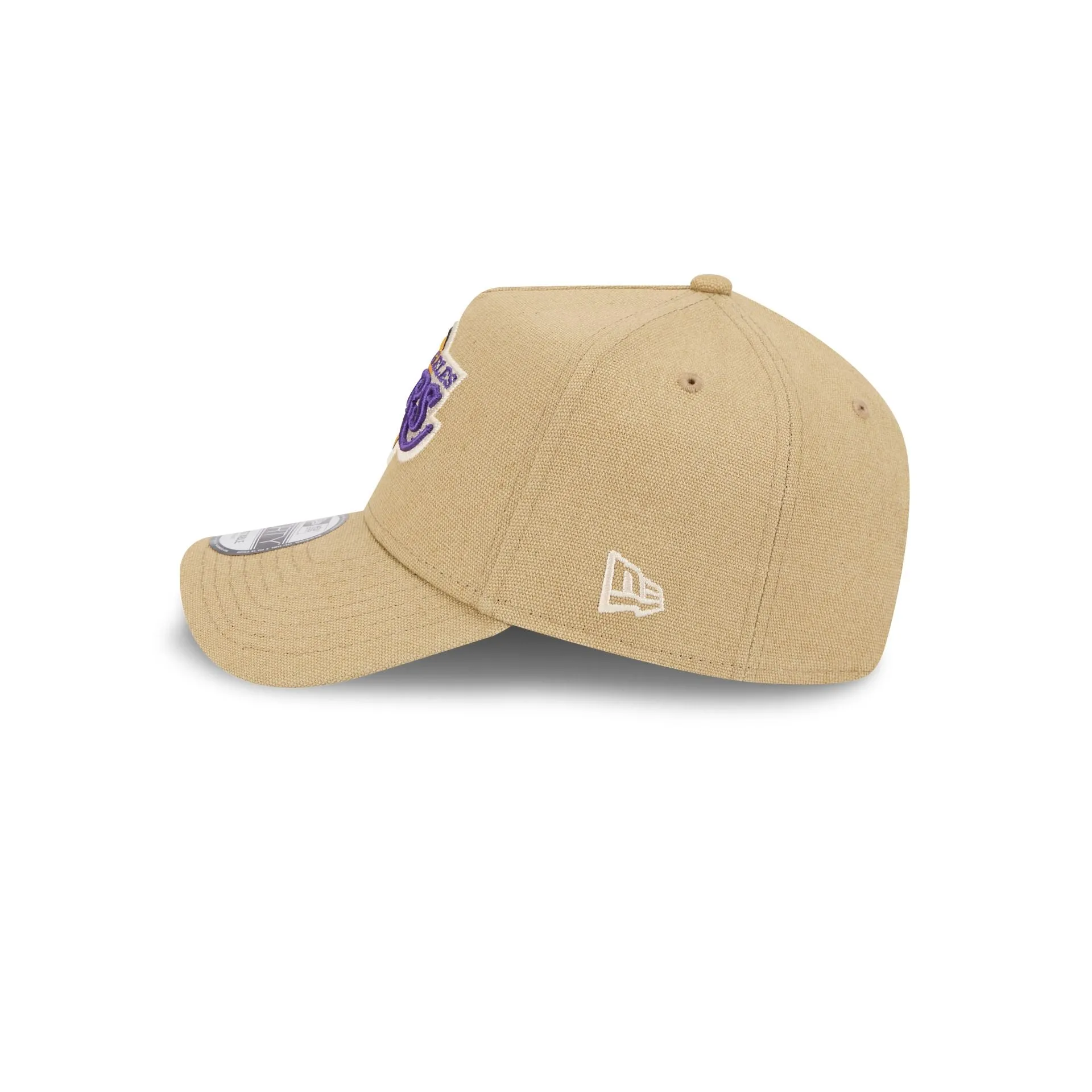 Los Angeles Lakers Logo Essentials Khaki 9FORTY A-Frame Snapback Hat sold by New Era product image thumbnail 4