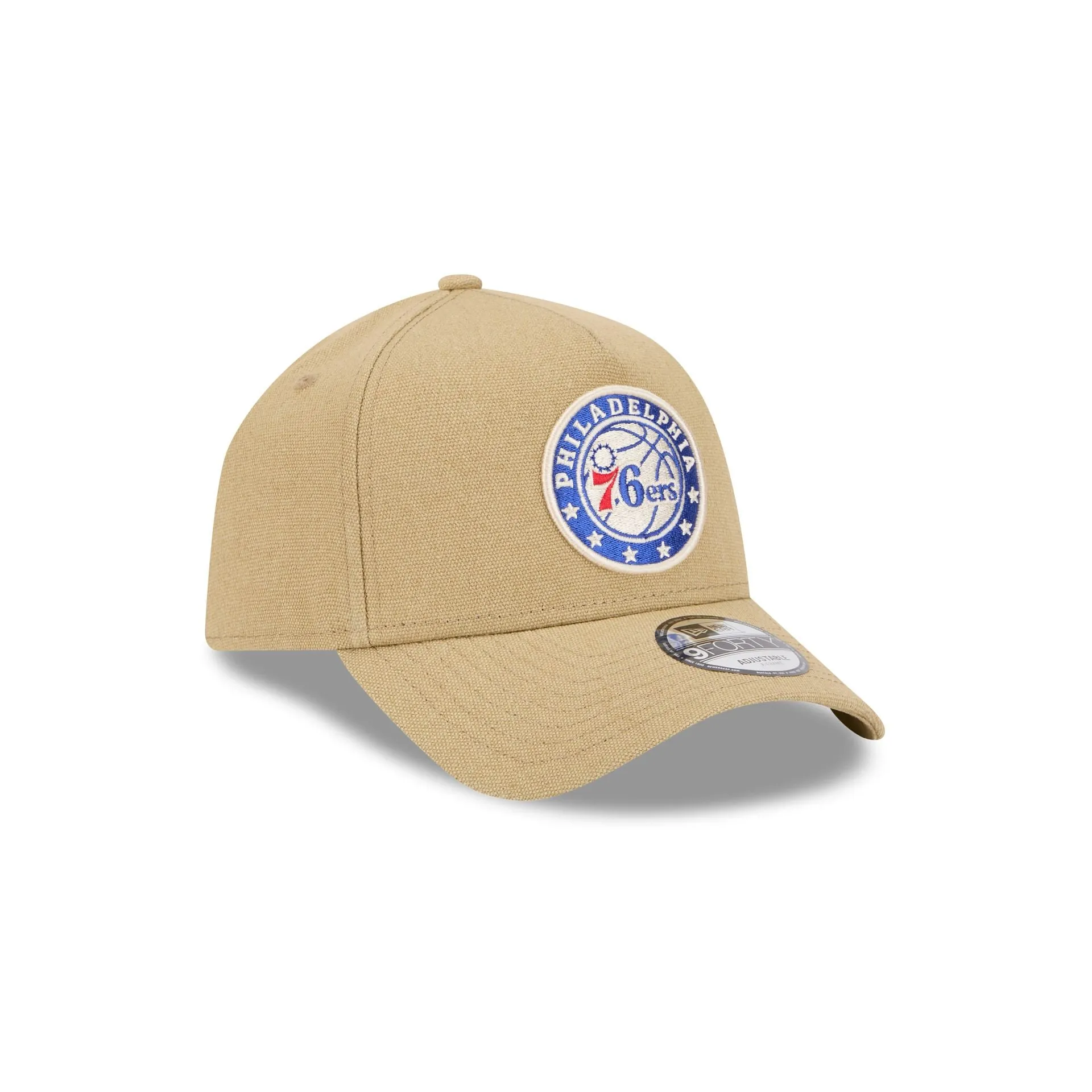 Philadelphia 76ers Logo Essentials Khaki 9FORTY A-Frame Snapback Hat sold by New Era product image thumbnail 3