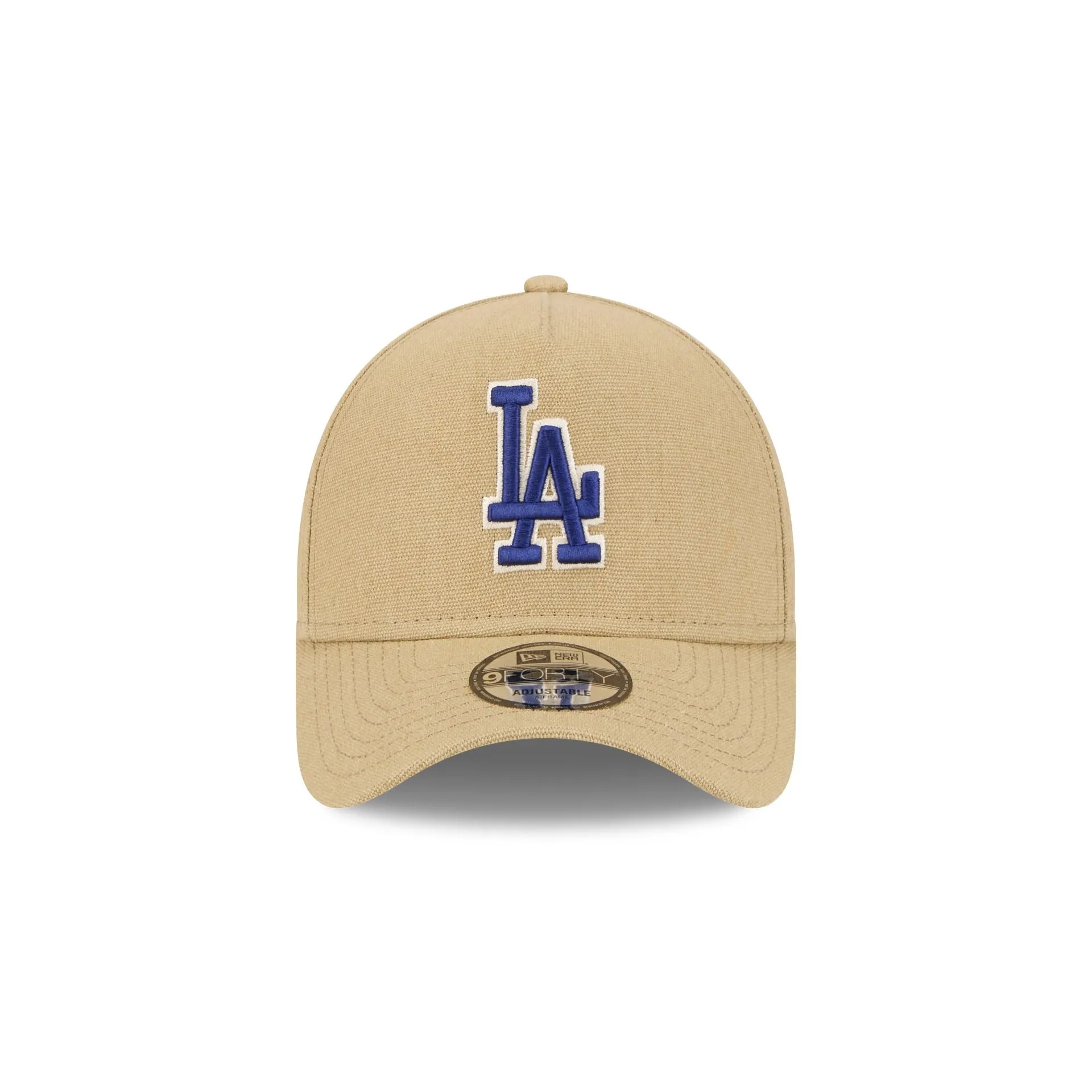 Los Angeles Dodgers Logo Essentials Khaki 9FORTY A-Frame Snapback Hat sold by New Era product image thumbnail 2