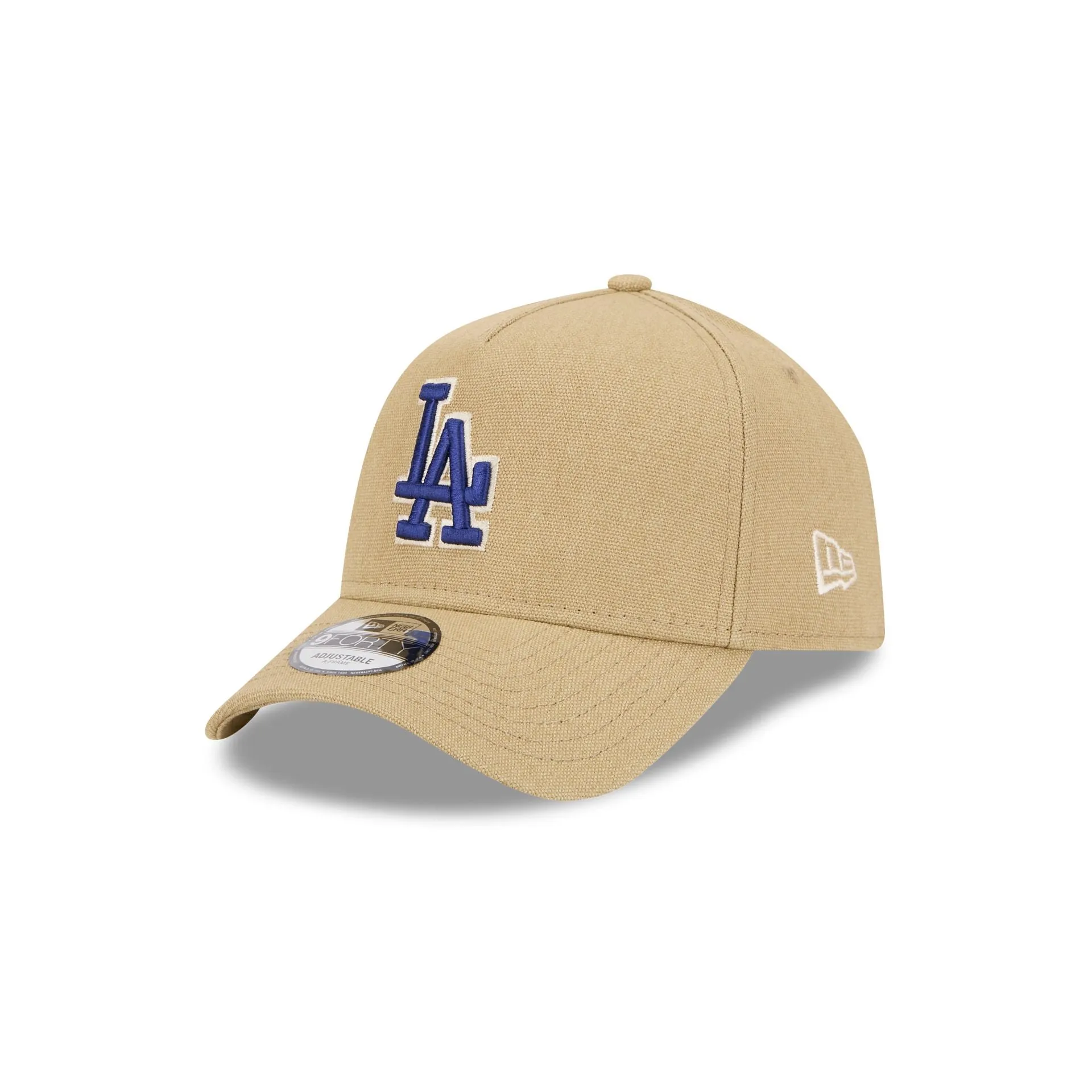 Los Angeles Dodgers Logo Essentials Khaki 9FORTY A-Frame Snapback Hat sold by New Era