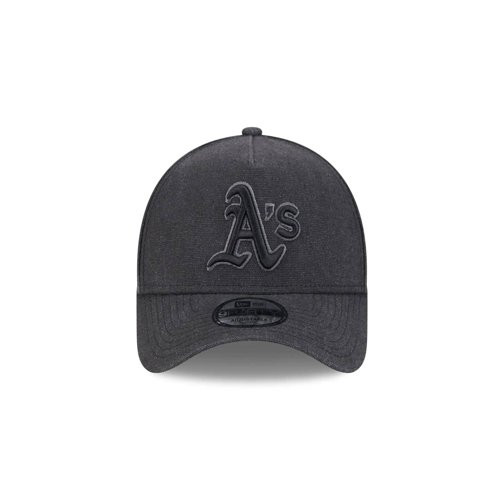 Oakland Athletics Logo Essentials Black 9FORTY A-Frame Snapback Hat sold by New Era product image thumbnail 2