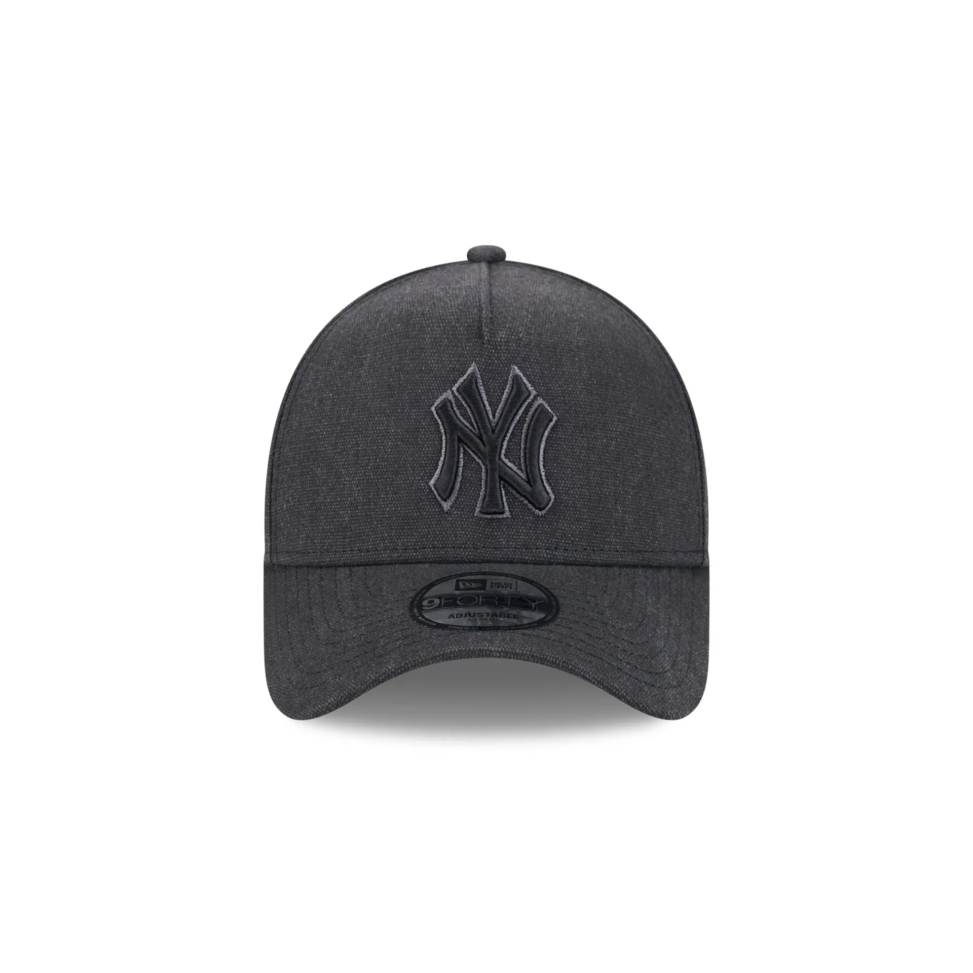 New York Yankees Logo Essentials Black 9FORTY A-Frame Snapback Hat sold by New Era product image thumbnail 2