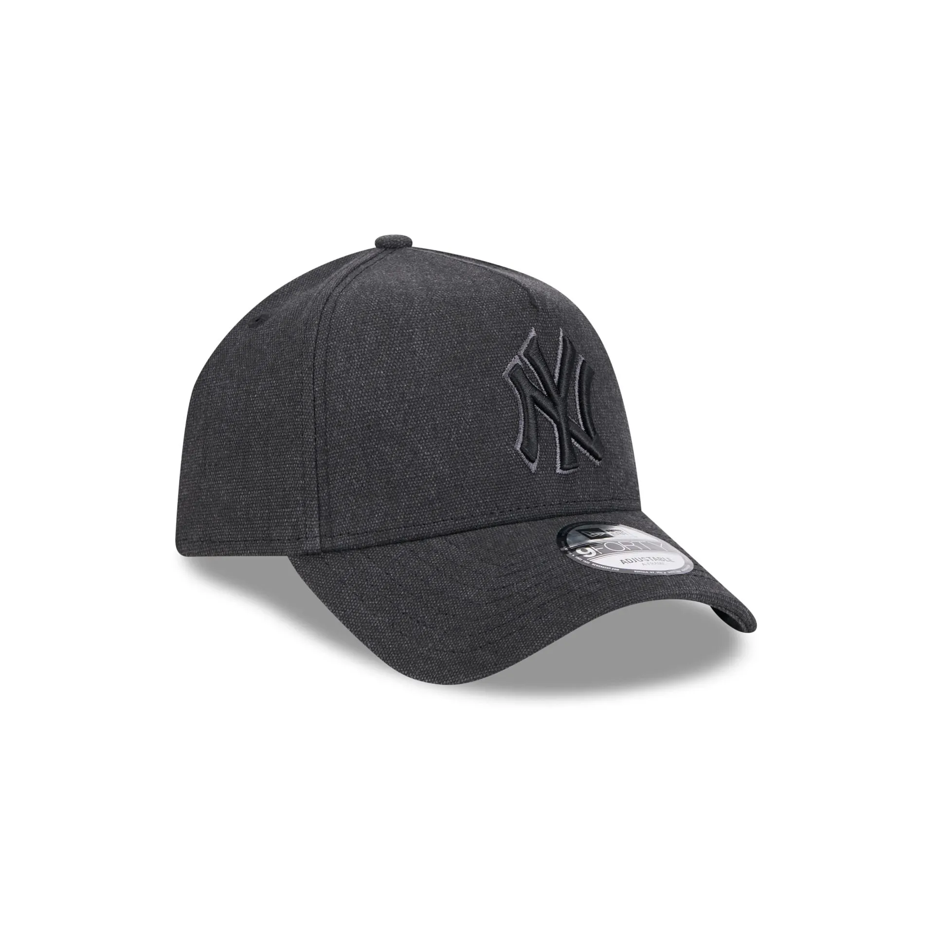 New York Yankees Logo Essentials Black 9FORTY A-Frame Snapback Hat sold by New Era product image thumbnail 3