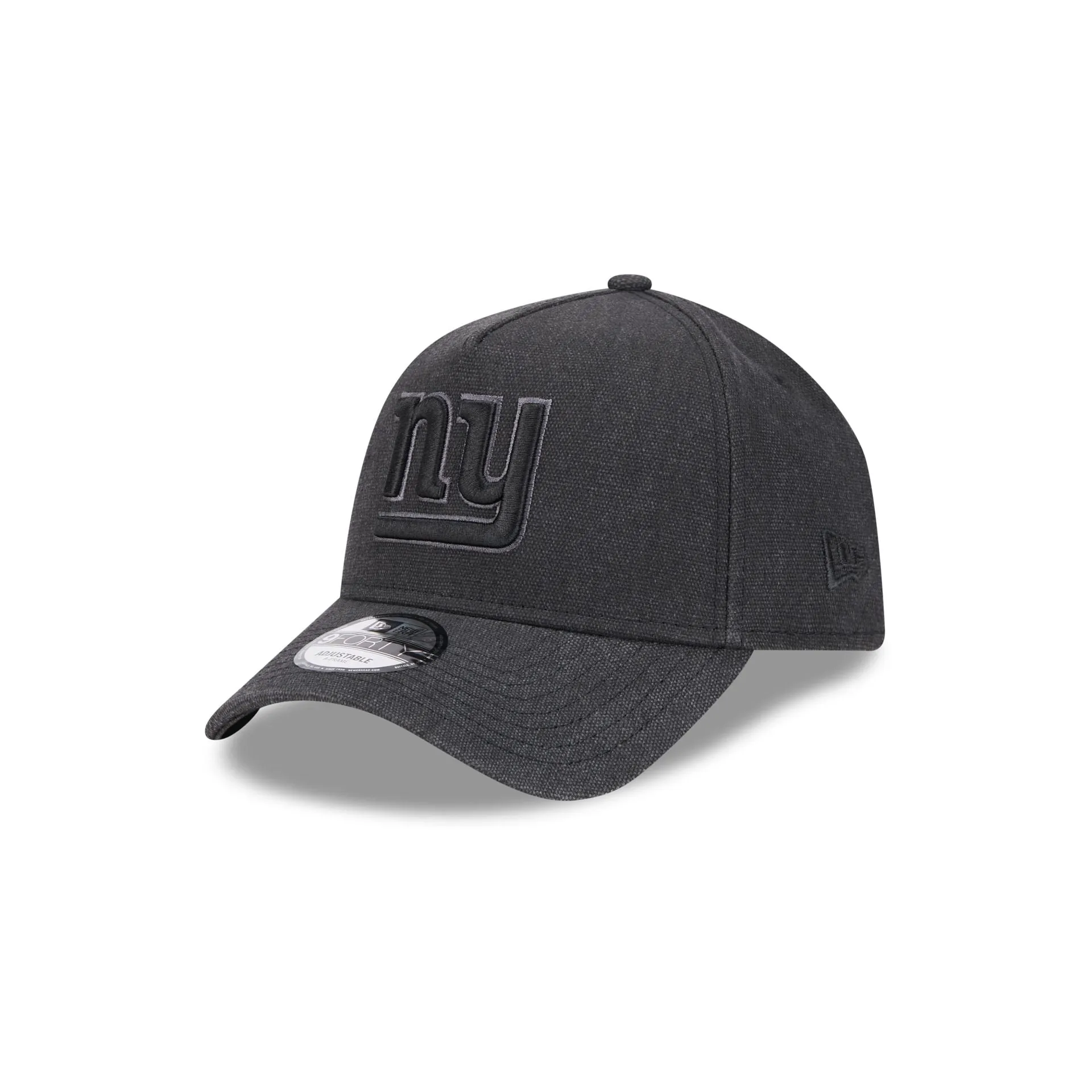 New York Giants Logo Essentials Black 9FORTY A-Frame Snapback Hat sold by New Era