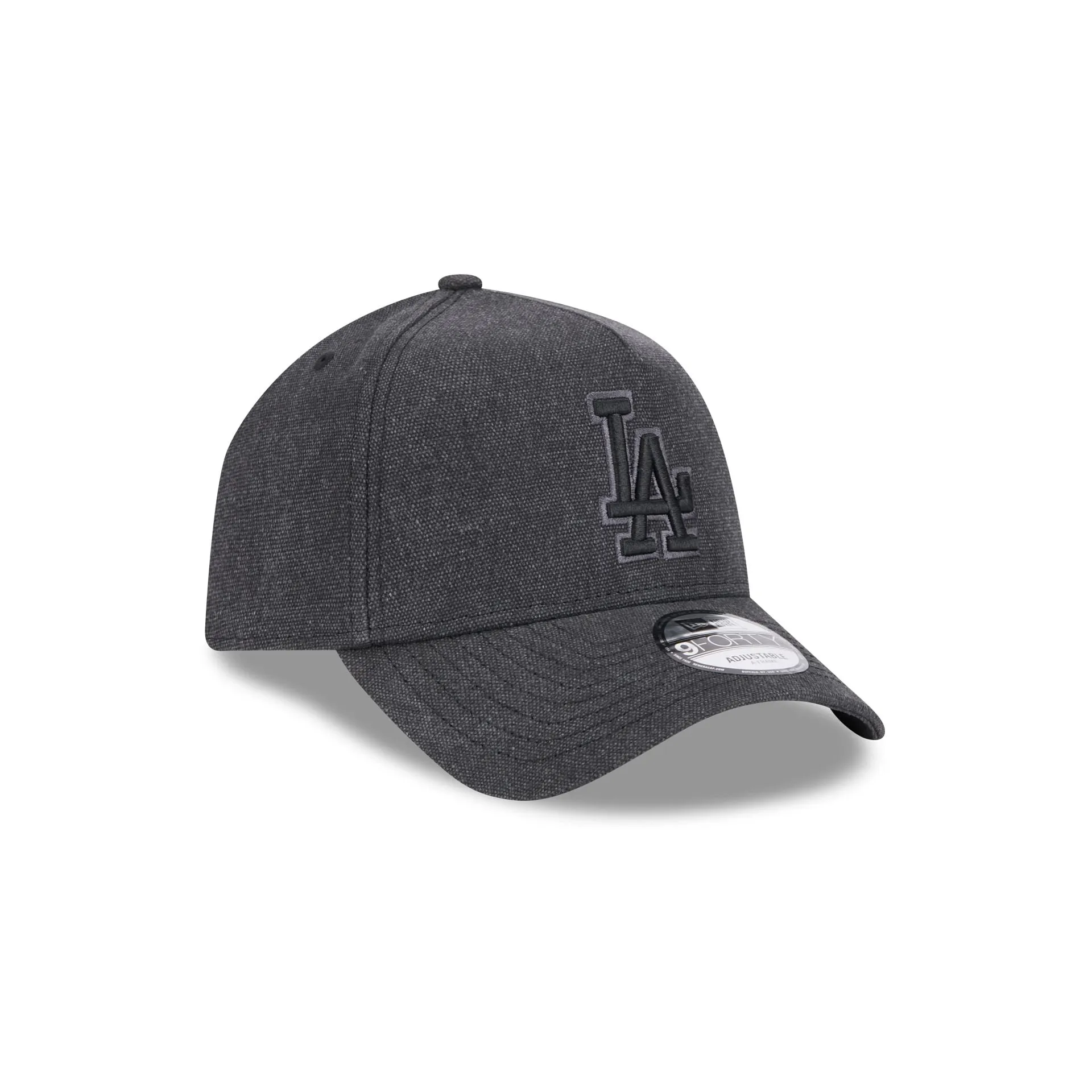 Los Angeles Dodgers Logo Essentials Black 9FORTY A-Frame Snapback Hat sold by New Era product image thumbnail 3
