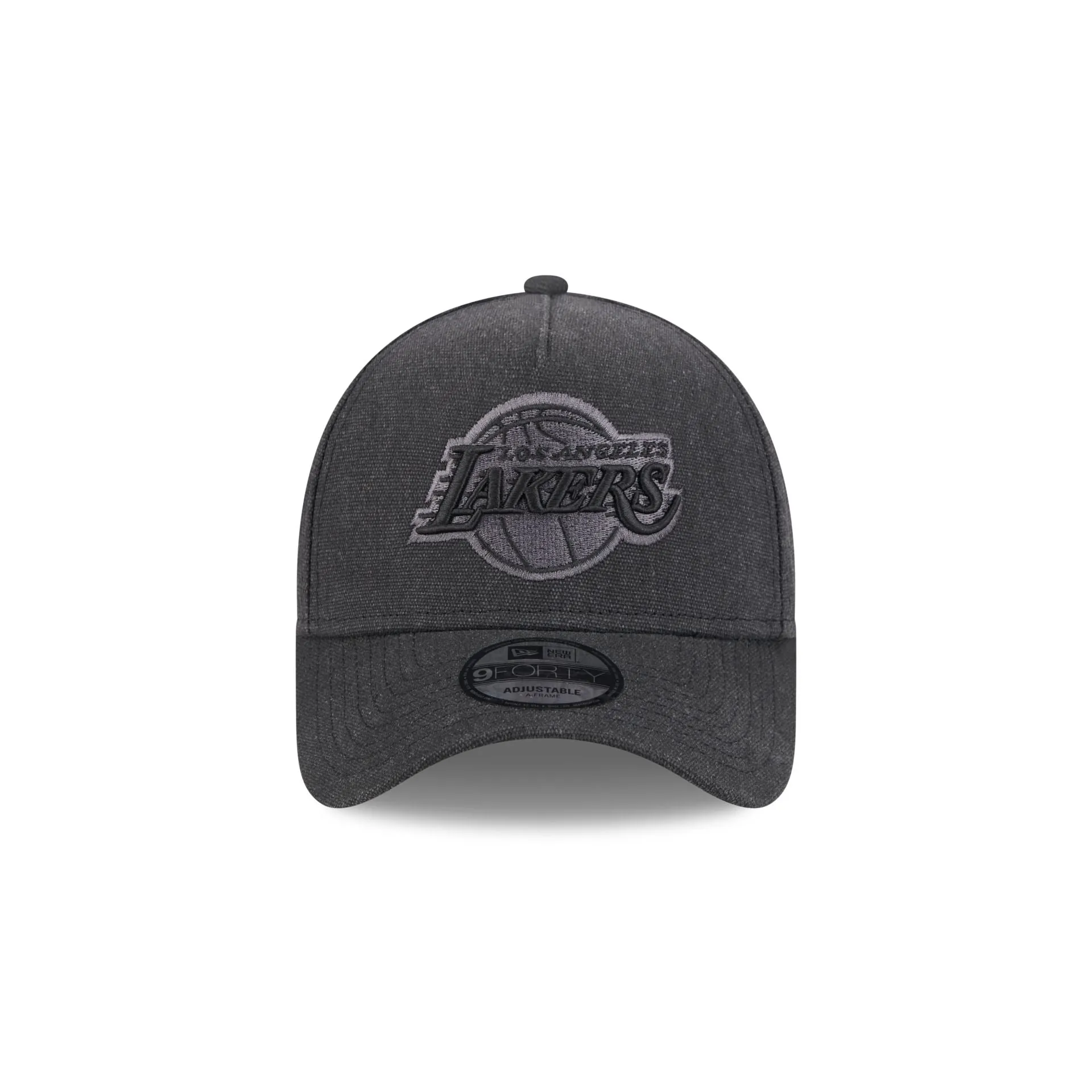 Los Angeles Lakers Logo Essentials Black 9FORTY A-Frame Snapback Hat sold by New Era product image thumbnail 2