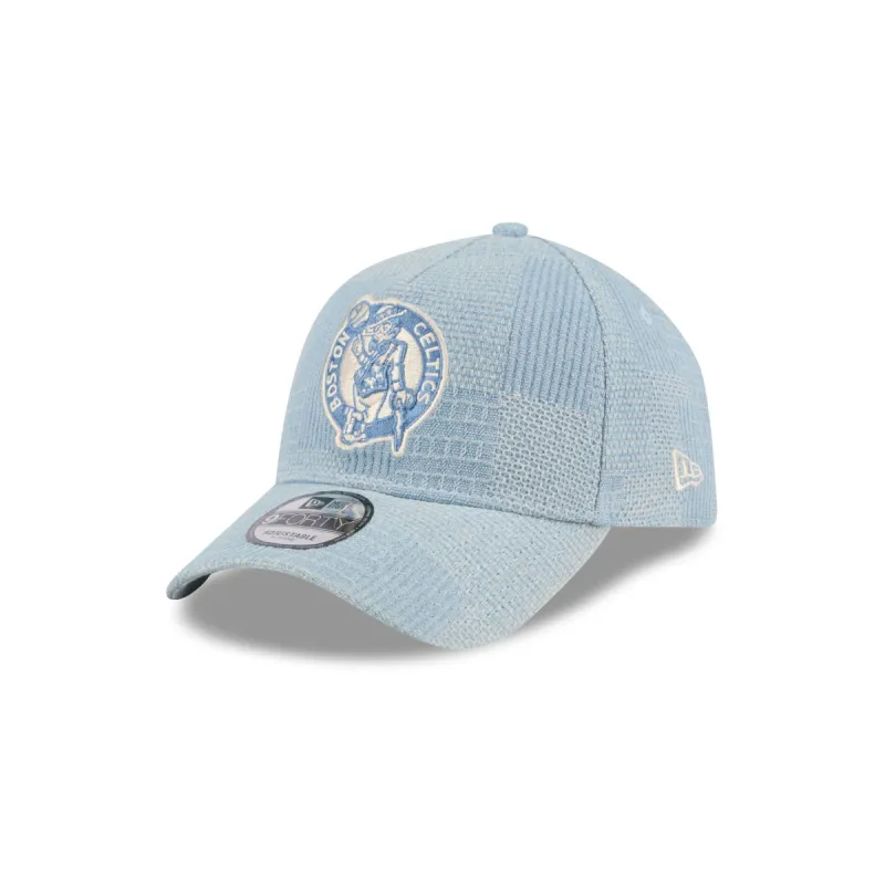 Boston Celtics Logo Essentials Denim 9FORTY A-Frame Snapback Hat sold by New Era