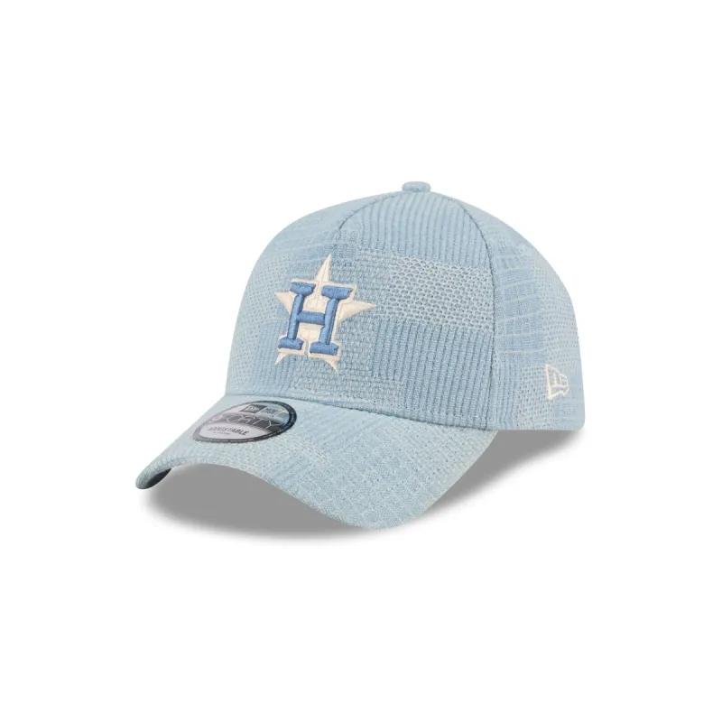 Houston Astros Logo Essentials Denim 9FORTY A-Frame Snapback Hat sold by New Era
