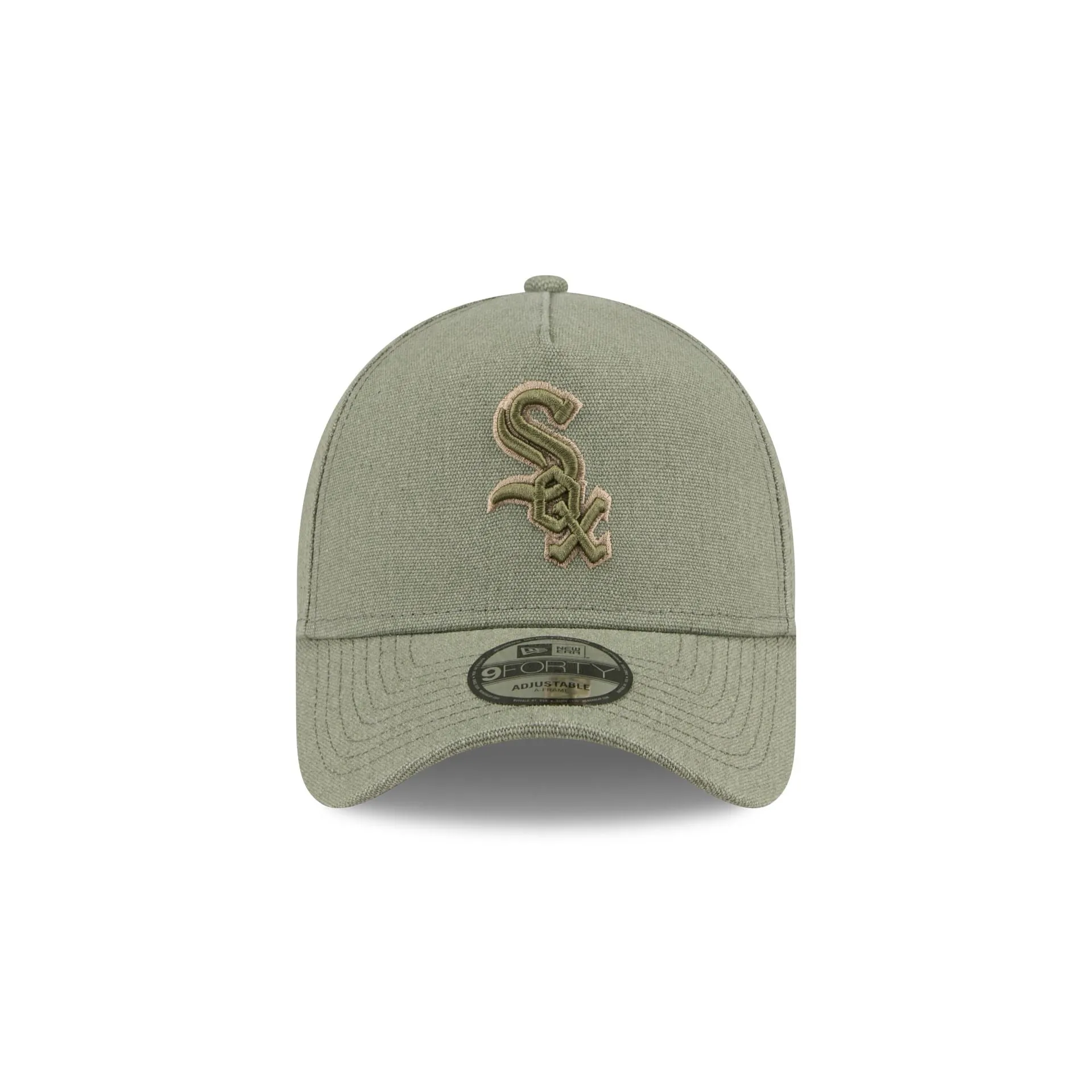 Chicago White Sox Logo Essentials Olive 9FORTY A-Frame Snapback Hat sold by New Era product image thumbnail 2