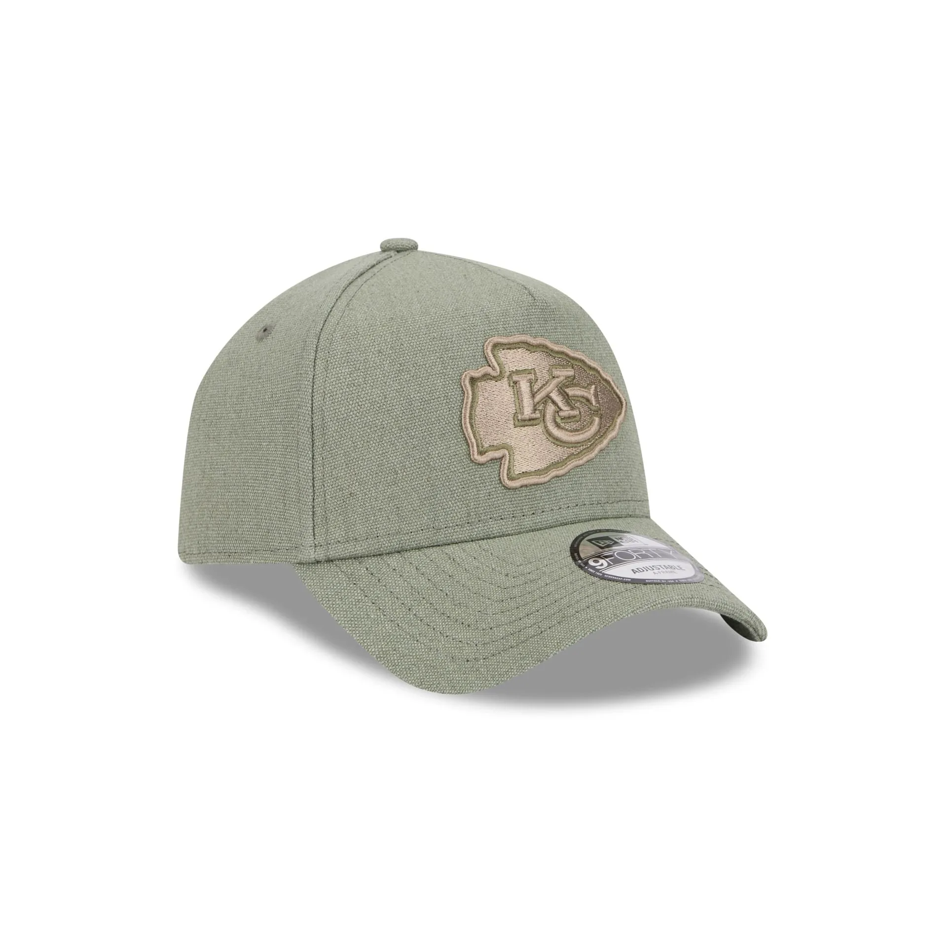 Kansas City Chiefs Logo Essentials Olive 9FORTY A-Frame Snapback Hat sold by New Era product image thumbnail 3