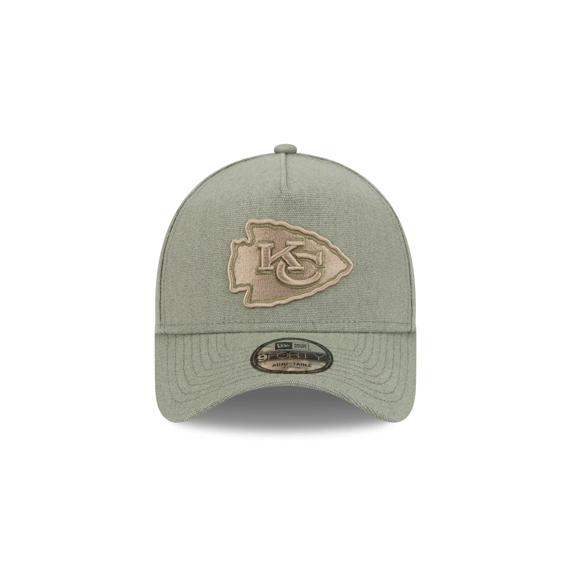 Kansas City Chiefs Logo Essentials Olive 9FORTY A-Frame Snapback Hat sold by New Era product image thumbnail 2